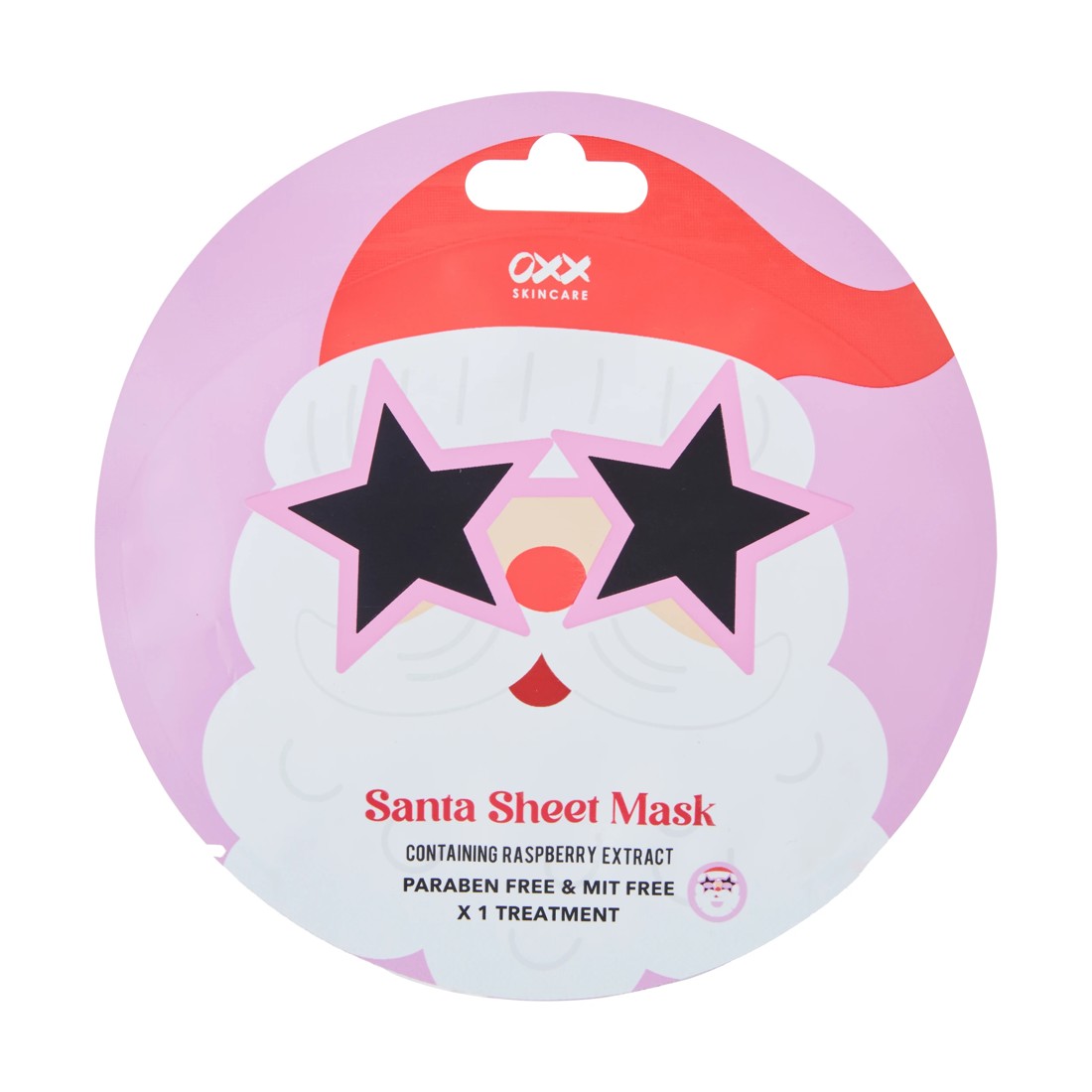 1 OXX Skincare Santa Sheet Mask - Raspberry Extract, 1 of 2