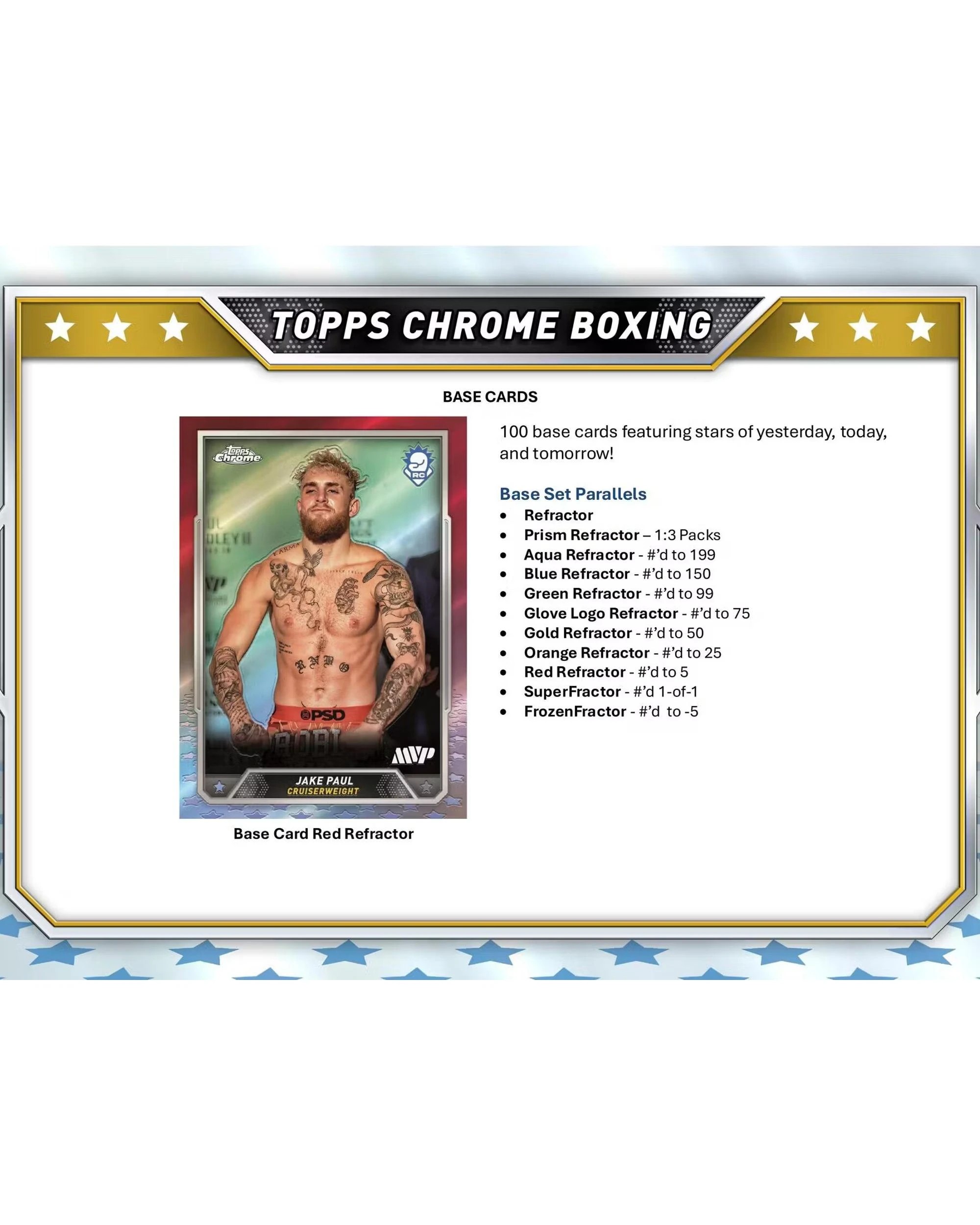 4 Topps 2024 Chrome Boxing Hobby Box, 4 of 10