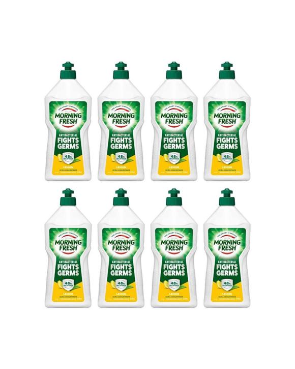 Morning Fresh 8PK Dishwashing Liquid 650ml Ultra Concentrate Lemon - Green