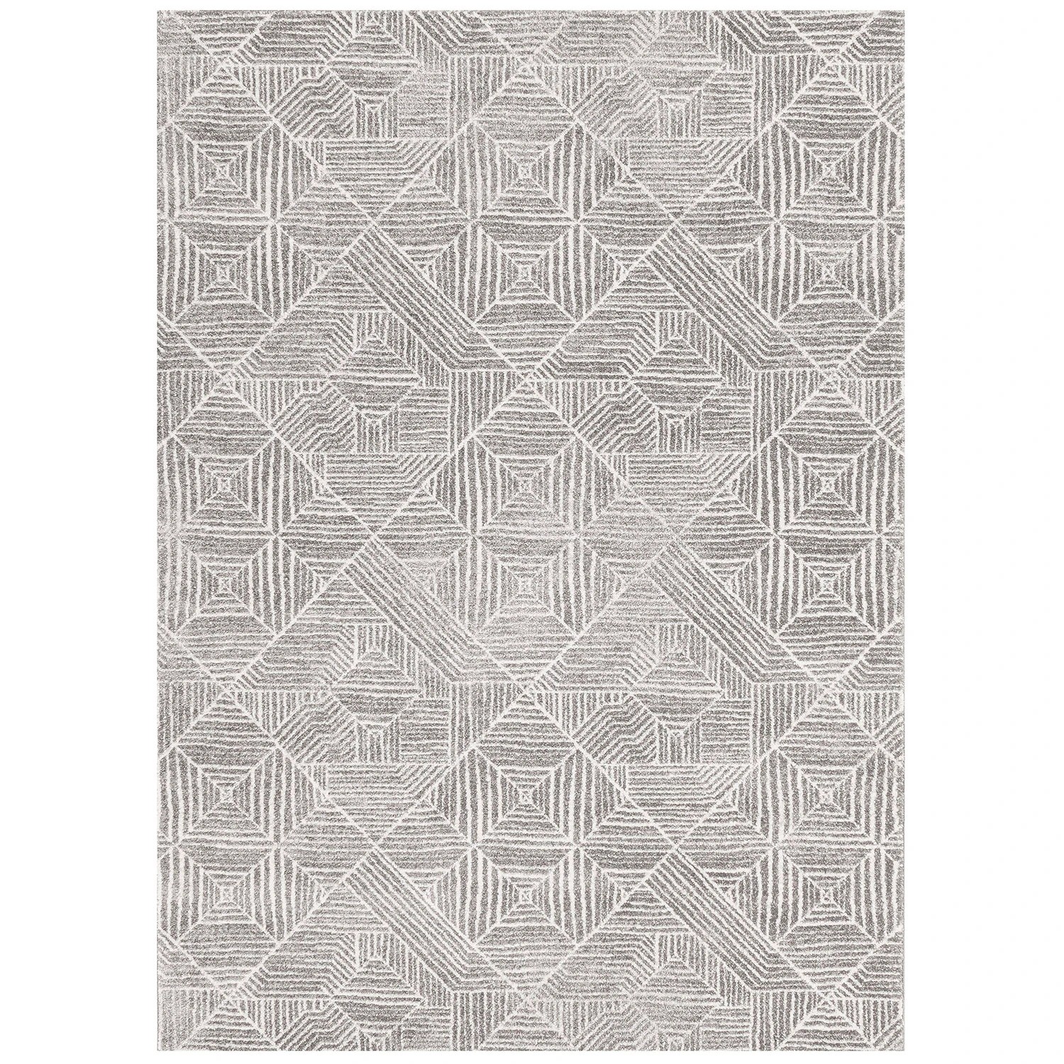 2 Common Ground Rugs Bluebay 457 400x300cm - Extra Extra Large Floor Rug - Grey, 2 of 6