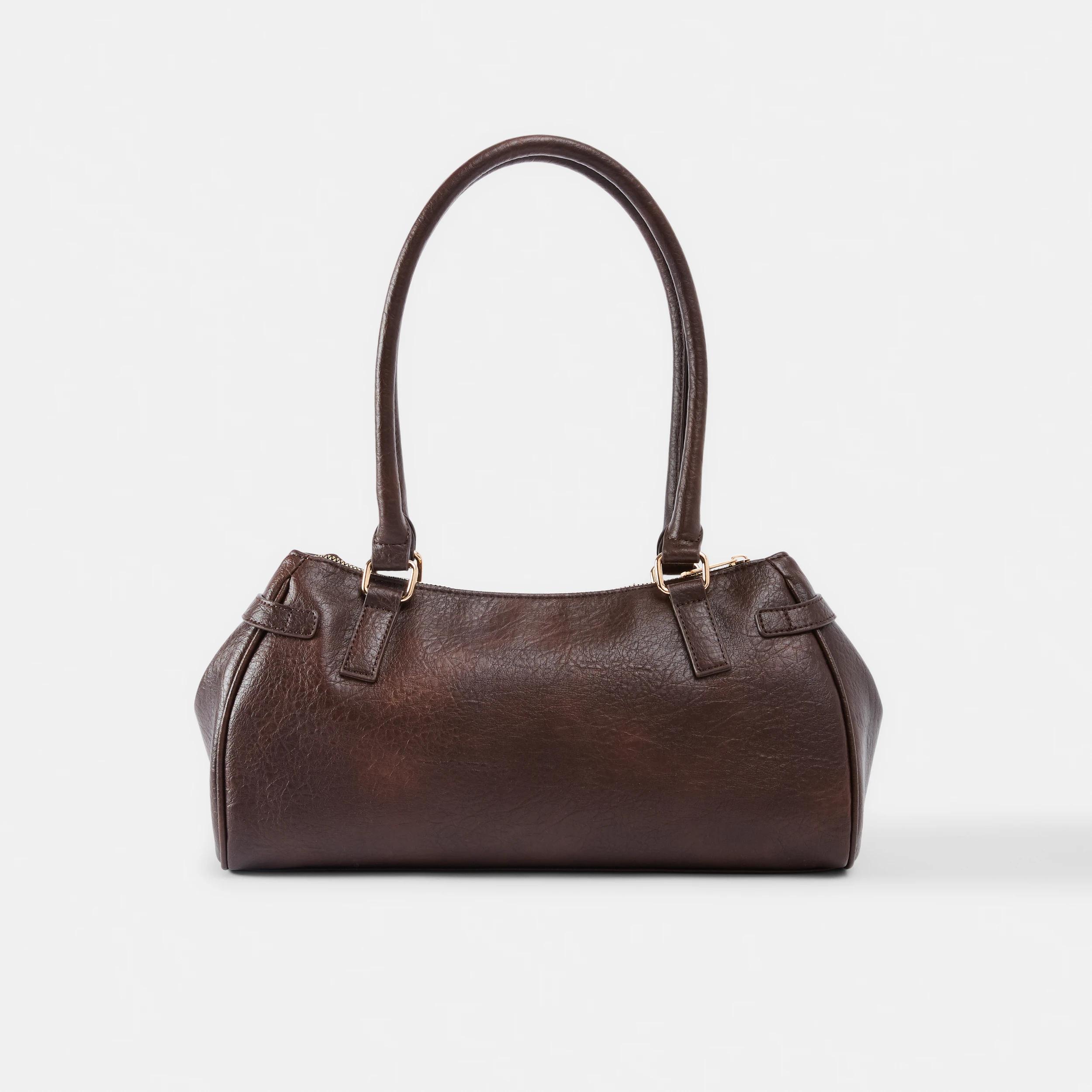 2 Padlock Shoulder Bag Choc Plum, 2 of 6