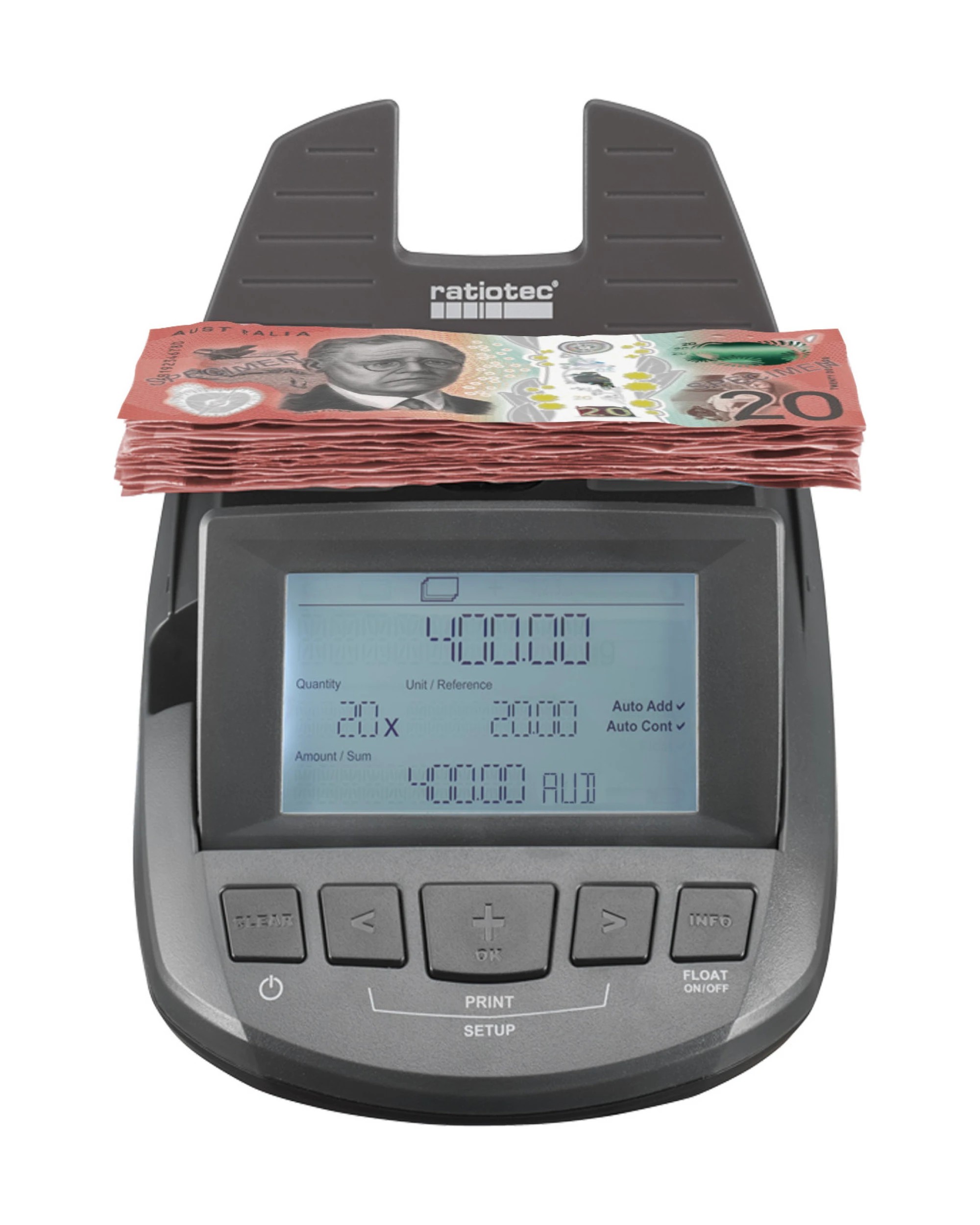 6 Laura Hill Digital Electronic Money Note Coin Counter Scales - Grey, 6 of 7