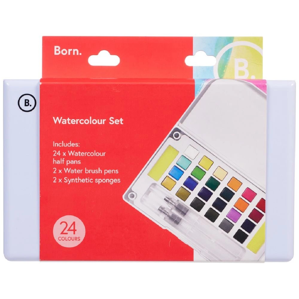 1 Born Watercolour Set 24 Pack, 1 of 4