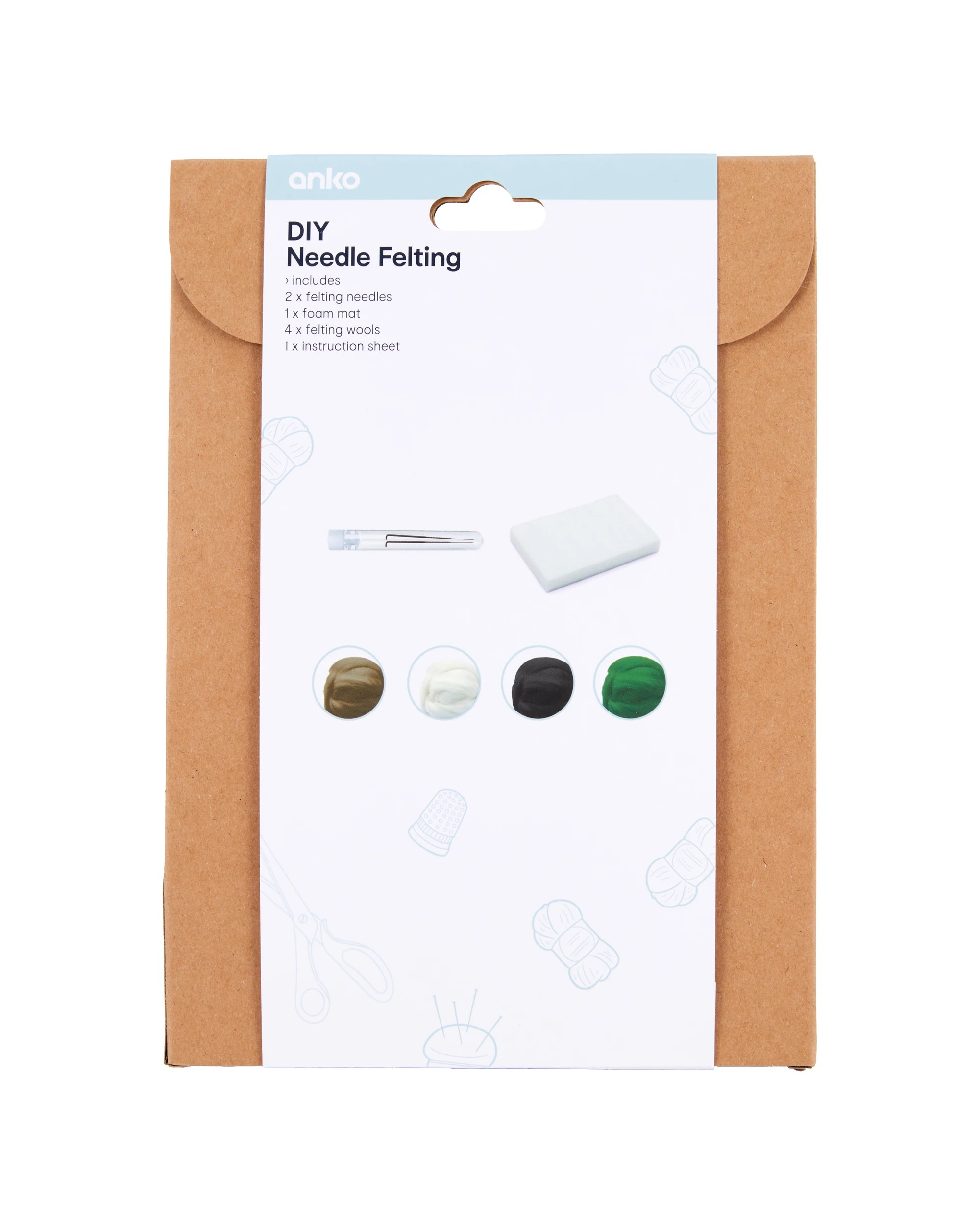 3 DIY Needle Felting Kit - Koala, 3 of 3