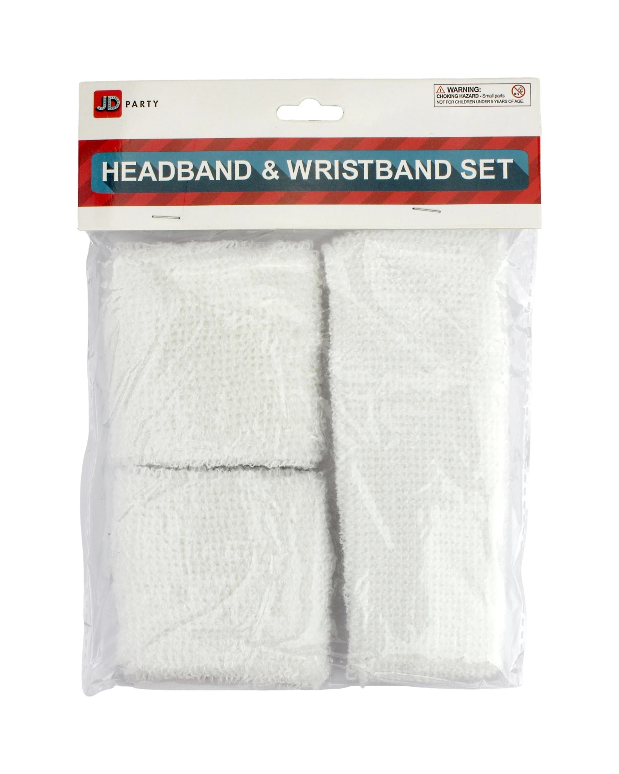 1 JD Party Sweatband Set - White, 1 of 1