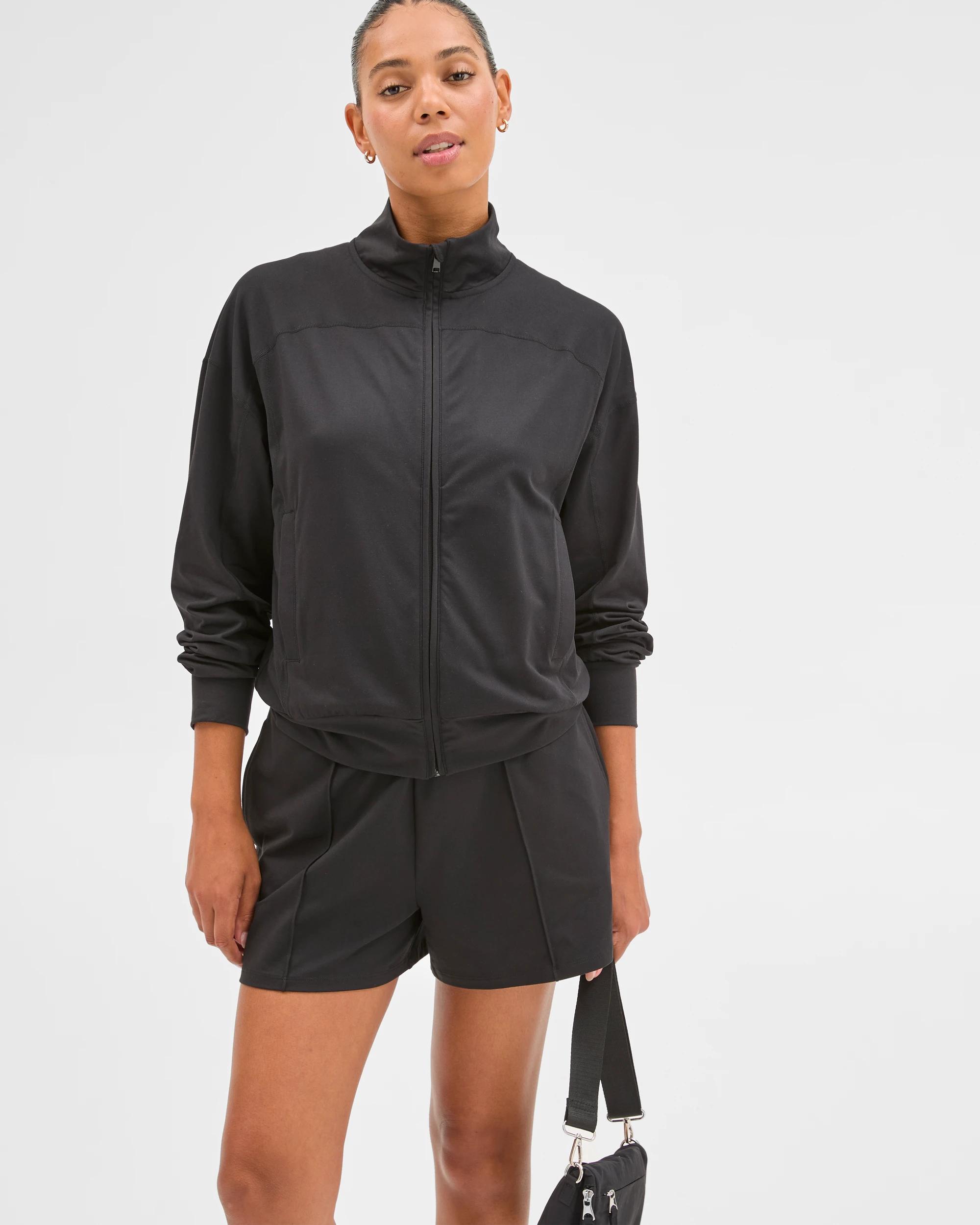 3 Target Active Active Studio Luxe Zip Through Jacket BLACK, 3 of 7