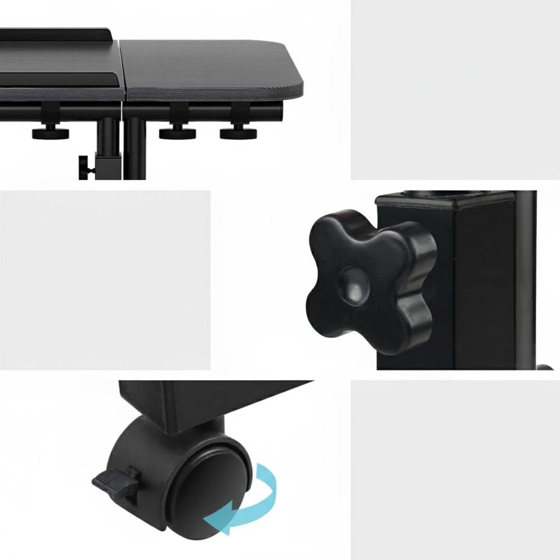 5 Artiss Laptop Desk Table Fan Cooling  60CM - Black, 5 of 7