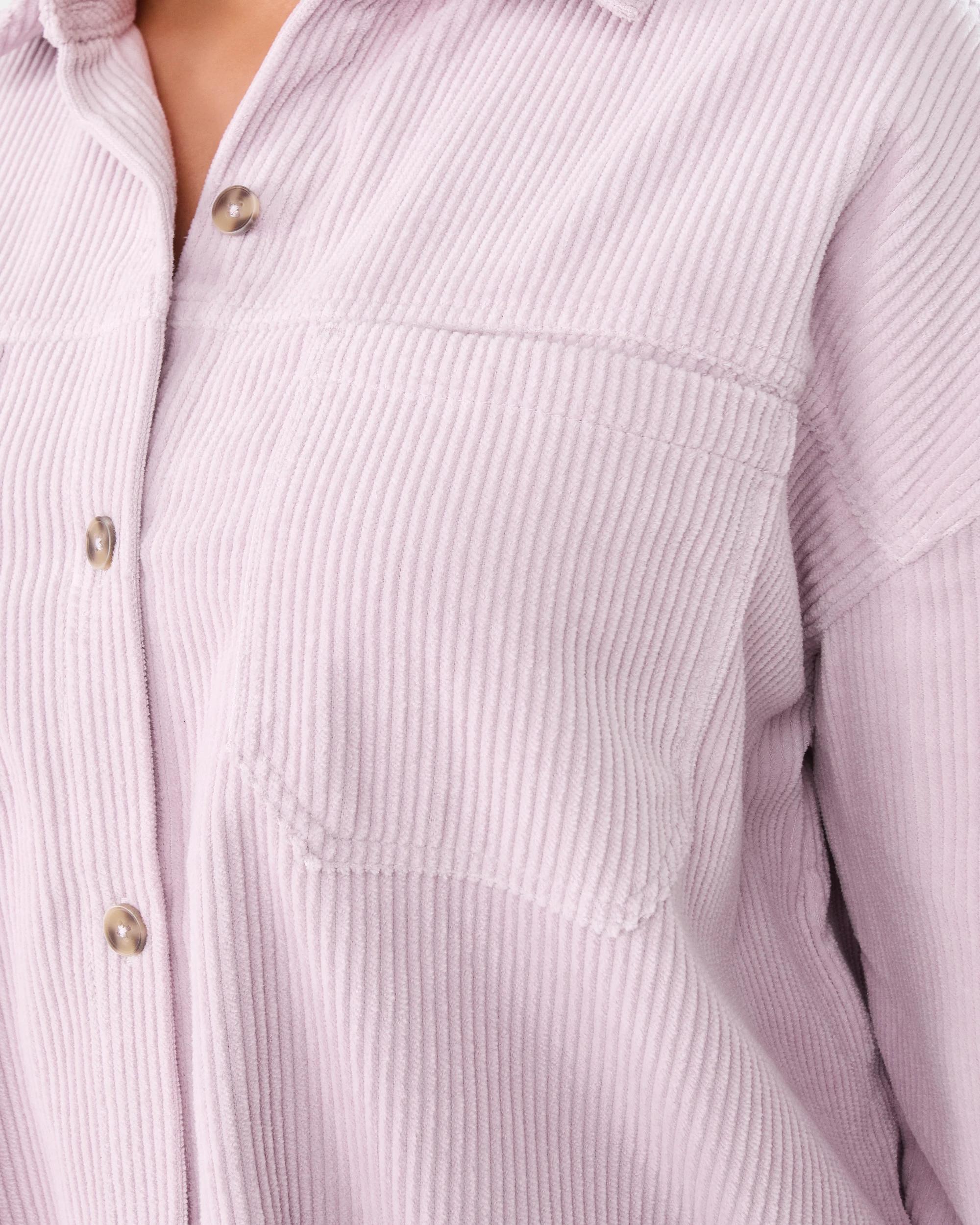 6 Long Sleeve Corduroy Shirt Soft Prpl, 6 of 8