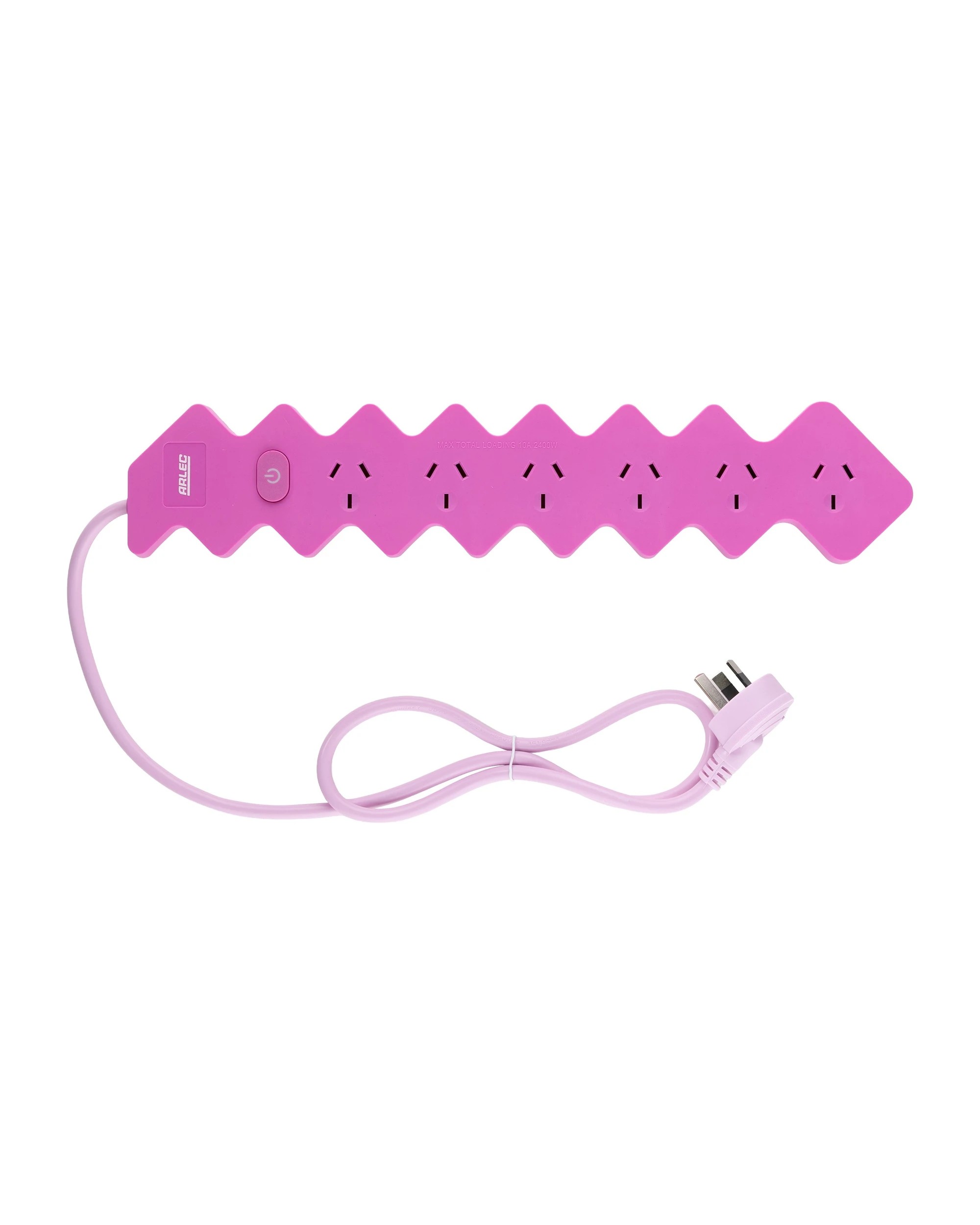 Arlec 6 Outlet Zig Zag Powerboard - Assorted - Kmart
