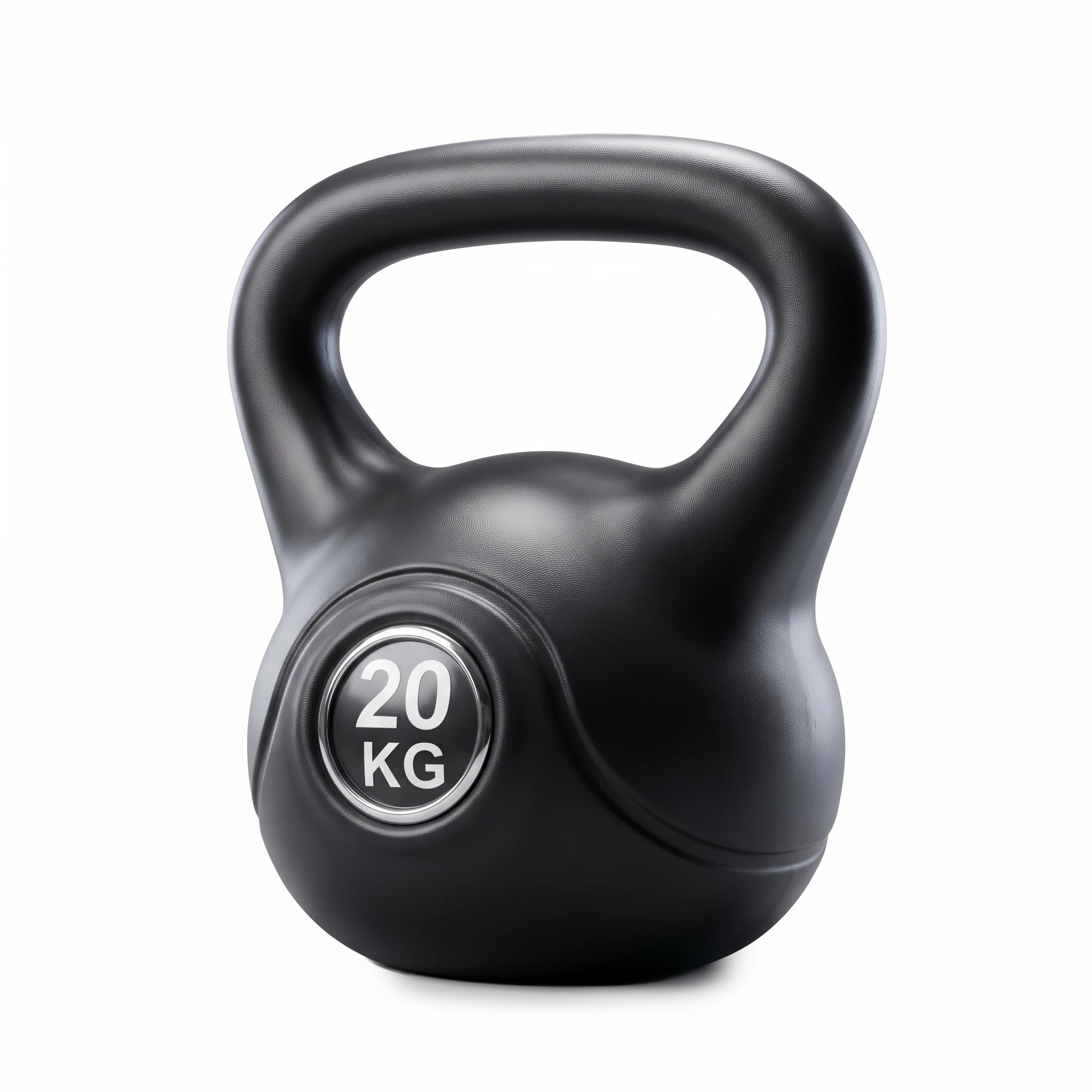 3 Everfit 20kg Kettlebell Weights Strength Training with Anti-slip Carry Handle & Stable Base Gym Home- Black, 3 of 7