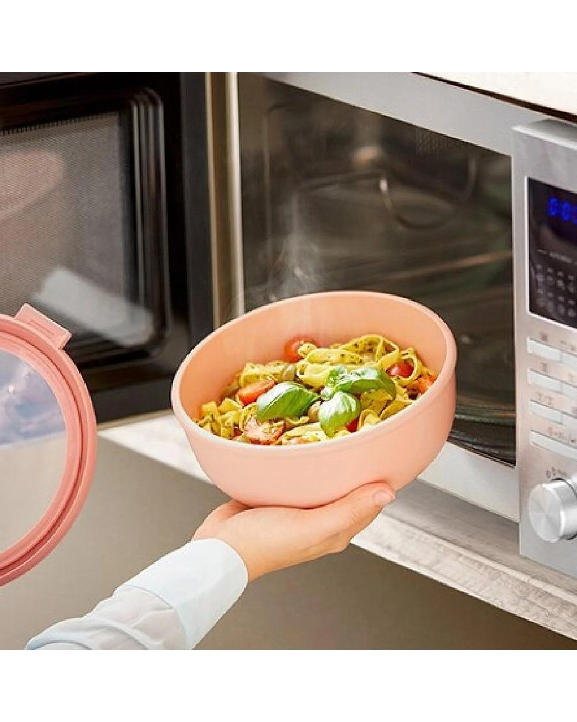 3 Mepal Cirqula Round Bowl Small 3 Piece Set Multi Storage Nordic White, 3 of 5