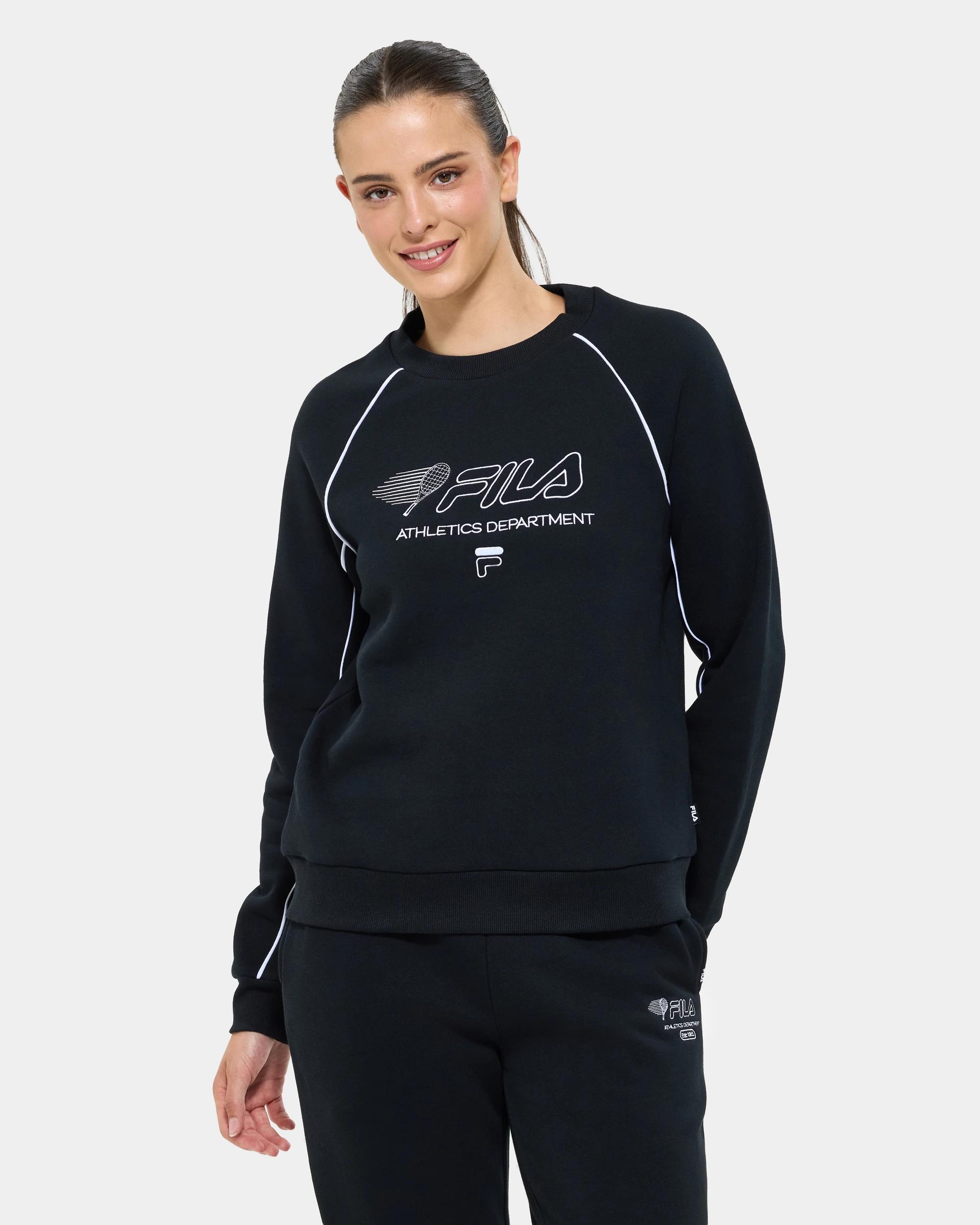 1 Fila Laila Crew Neck Jumper BLACK, 1 of 6