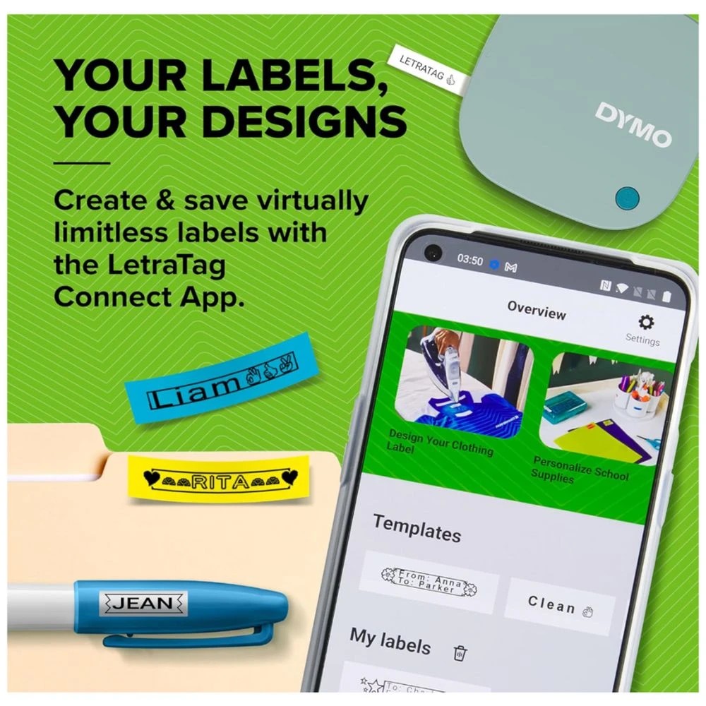 2 DYMO LetraTag 200B Bluetooth Labeller Green, 2 of 5