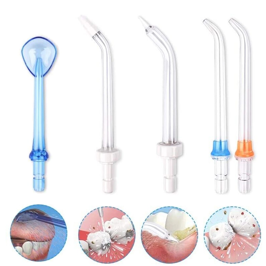 6 TODO Rechargeable Water Dental Jet Pick Flosser 5 Mode 110 PSI 2000mAh 3.7V Travel Oral Irrigator, 6 of 6