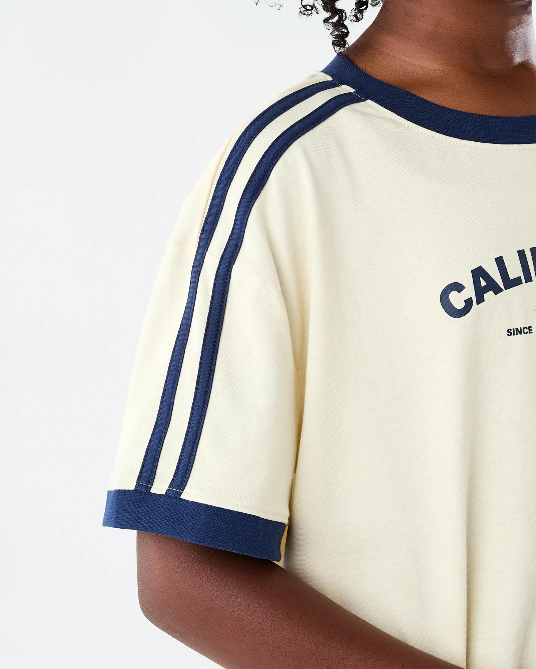 5 Side Stripe Crew Neck Oversized T-shirt Ylw Slgn, 5 of 8