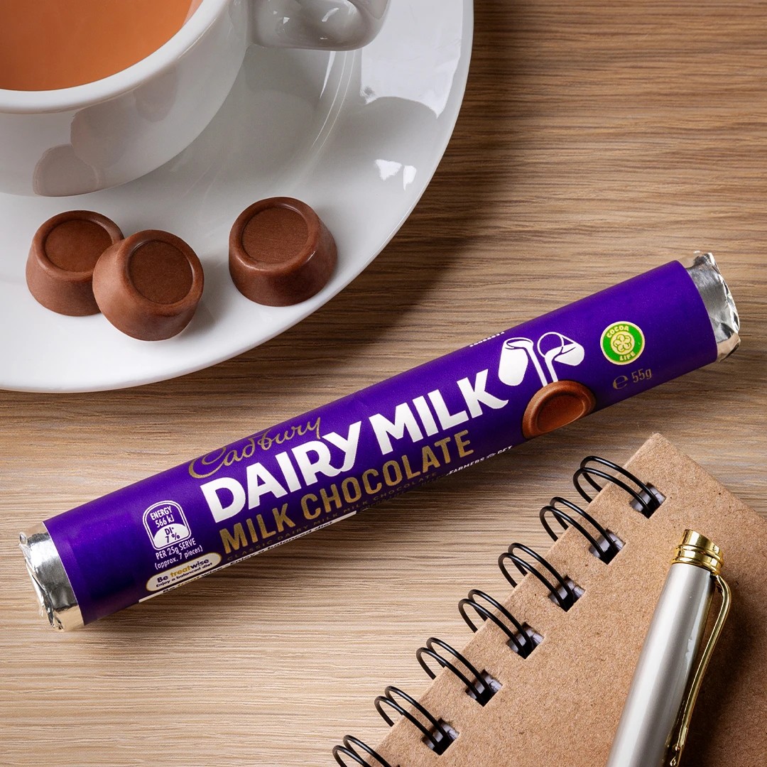 3 Cadbury Dairy Milk Chocolate Rolls 55g, 3 of 3