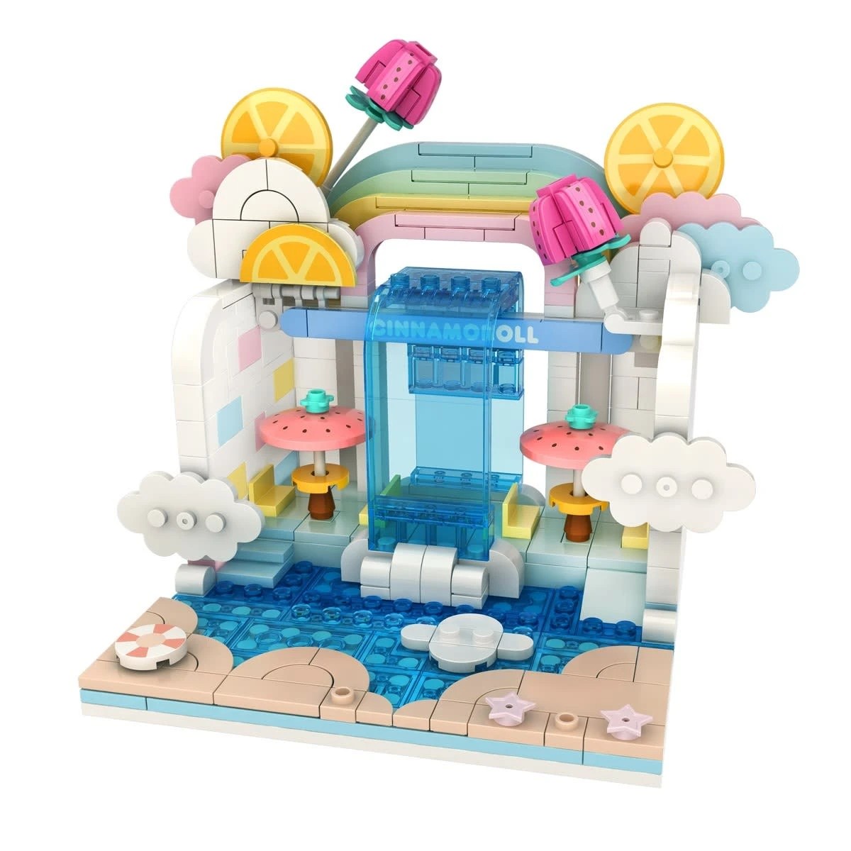 4 Hello Kitty and Friends YuMe Blocks: Summer Wunderland Series Cinnamoroll Wave Pool Cafe, 4 of 6
