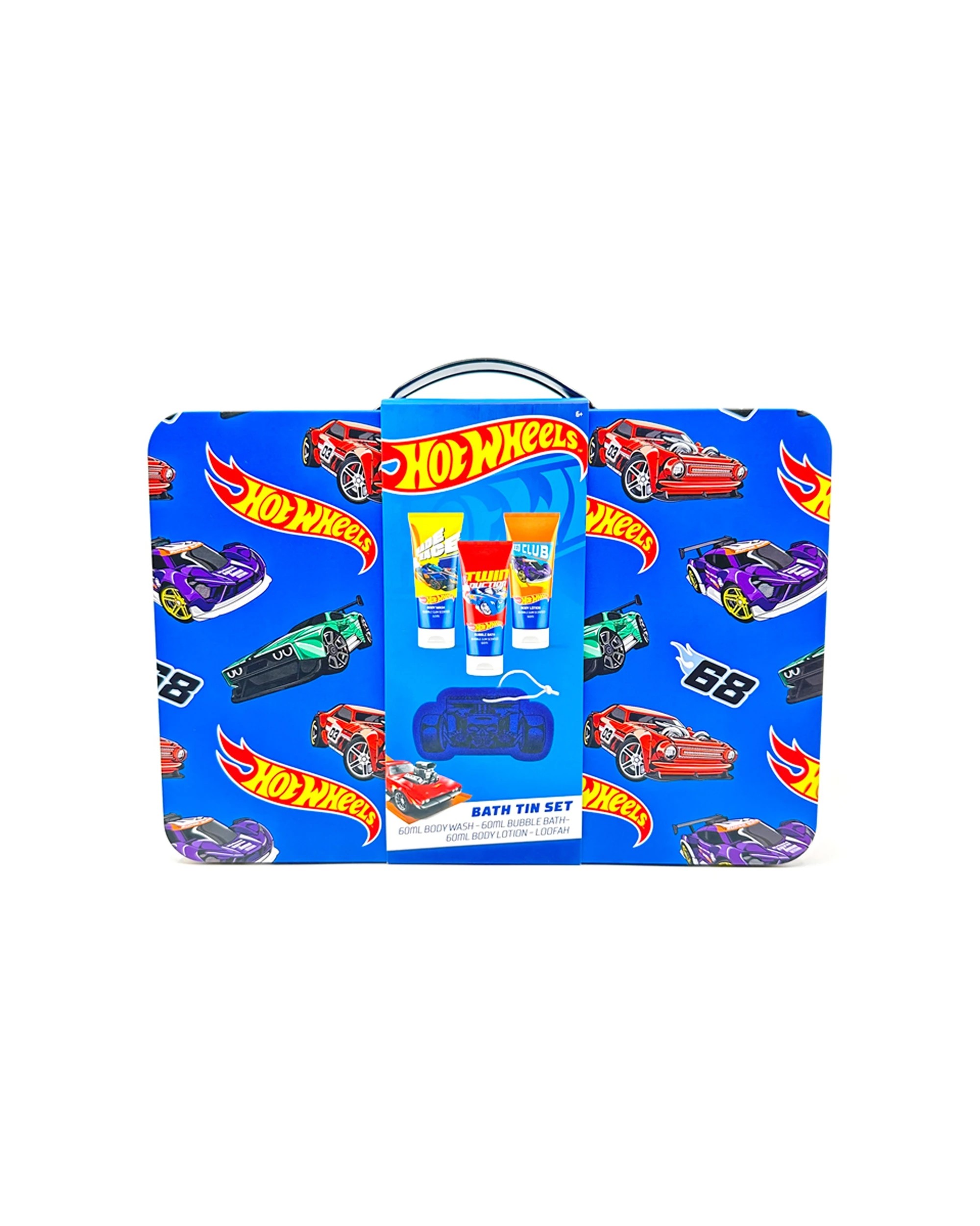 1 Hot Wheels Bath Tin Body Wash Loofah Lotion Kids Toiletry Set - Multi, 1 of 3