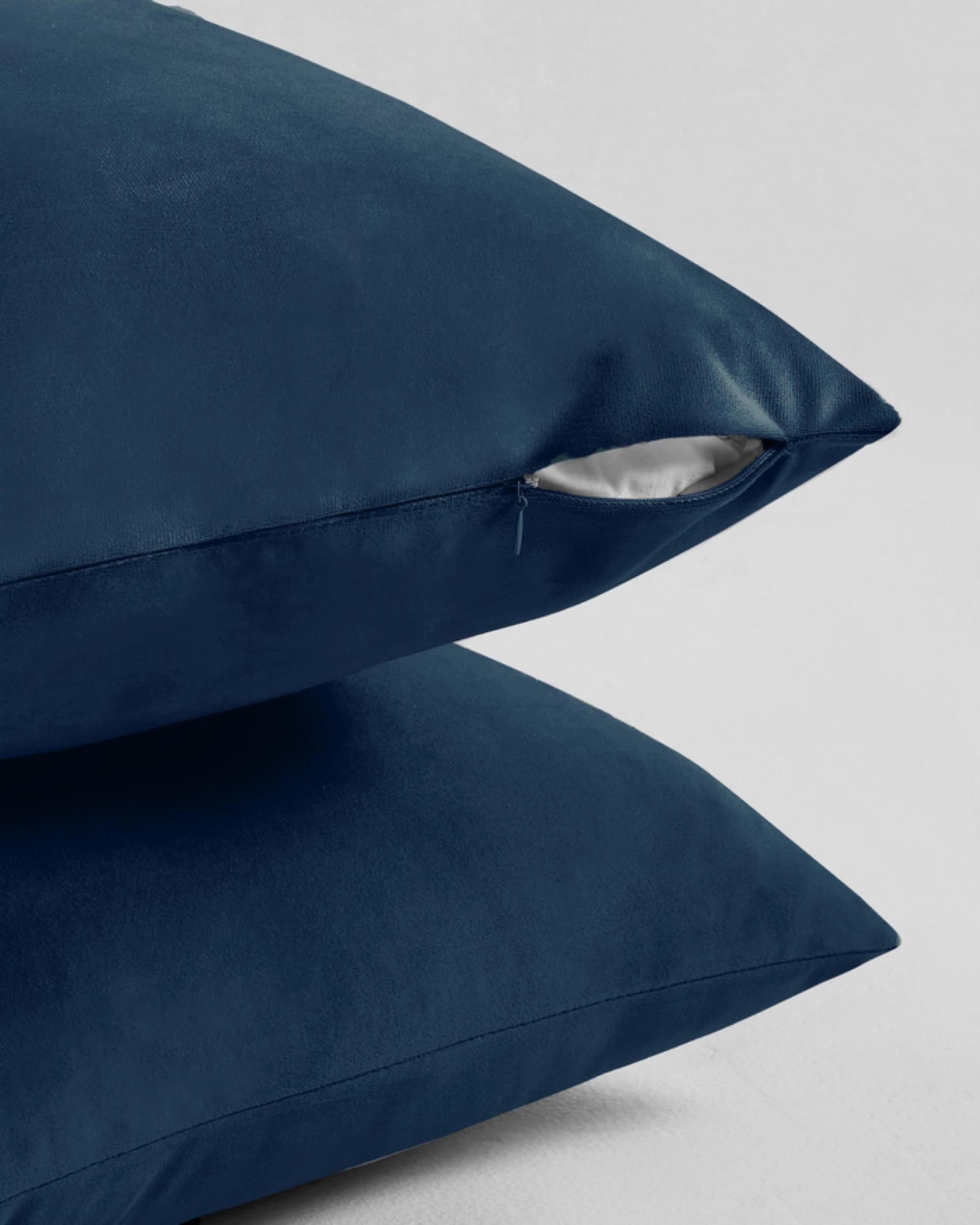 2 Gioia Casa 2-Pack Velvet European Pillowcases - Dark Teal, 2 of 2