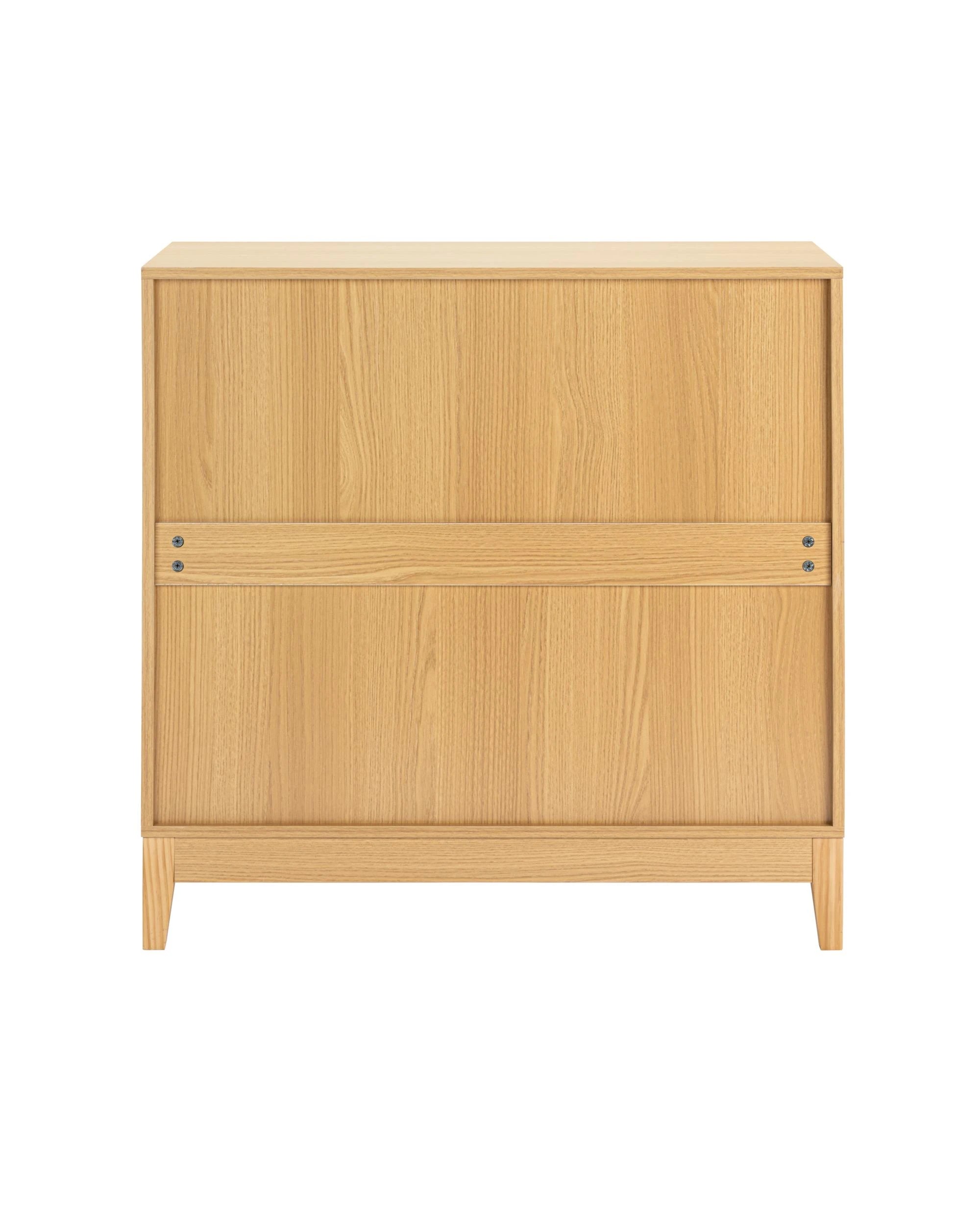 7 Kodu Chest 3 Drawer Storage Lowboy Dresser Oak - Natural, 7 of 10