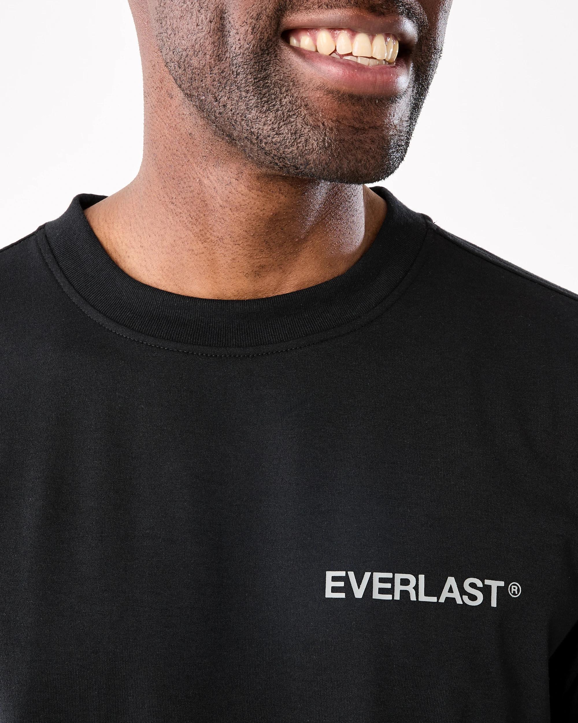 7 Everlast Mens Athletic Division Crew Neck T-shirt Black, 7 of 8