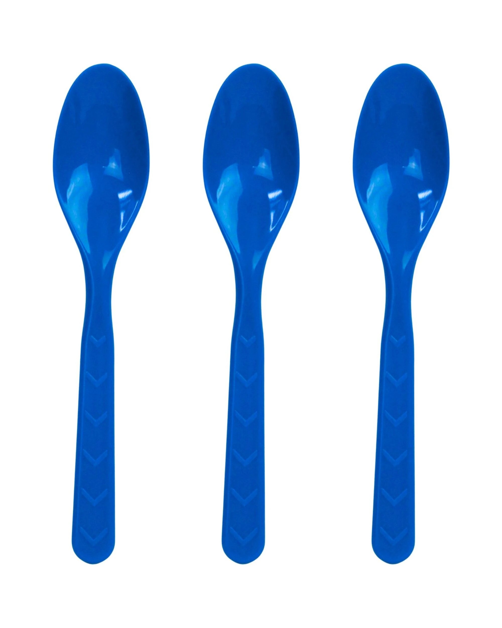 1 Party Maker Dark Blue Reusable Plastic Spoons Pack of 18 - Blue, 1 of 4