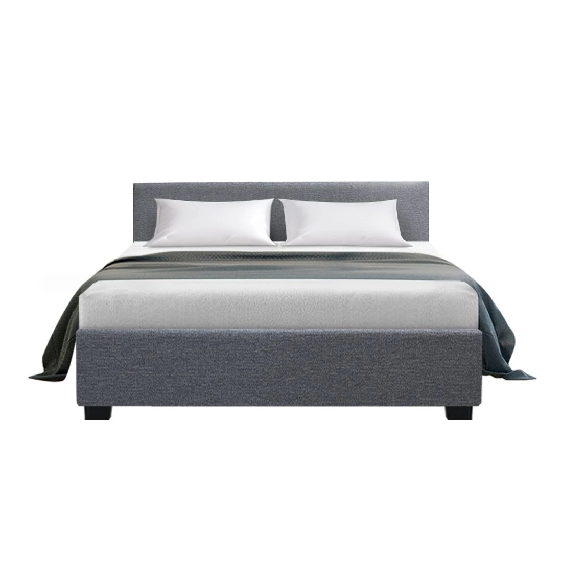 3 Artiss Bed Frame Double Size Gas Lift NINO - Grey, 3 of 9