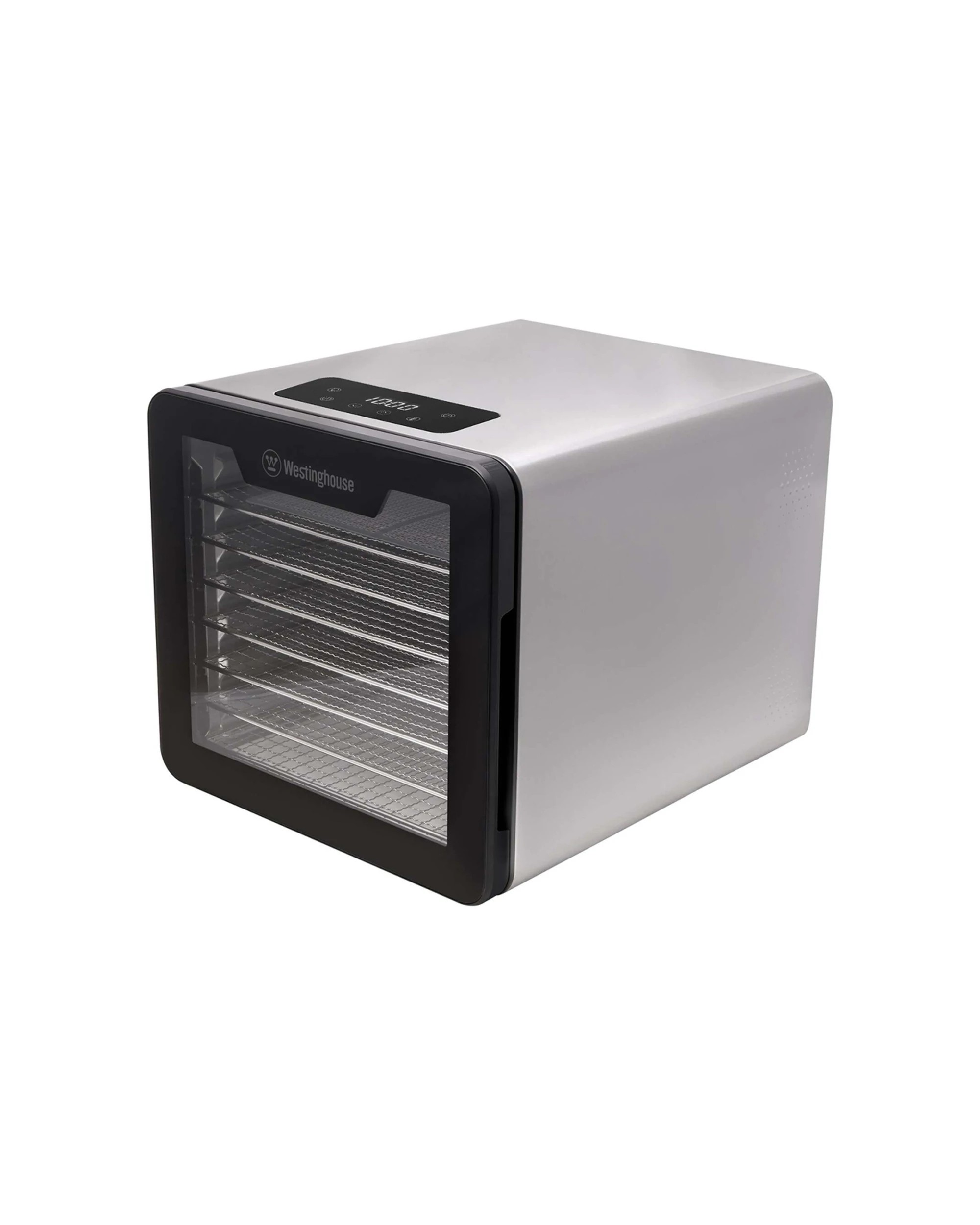 1 Westinghouse 600w Stainless Steel Fruit/vegtable/meat Dehydrator W/24 Hour Timer
 - Silver, 1 of 7