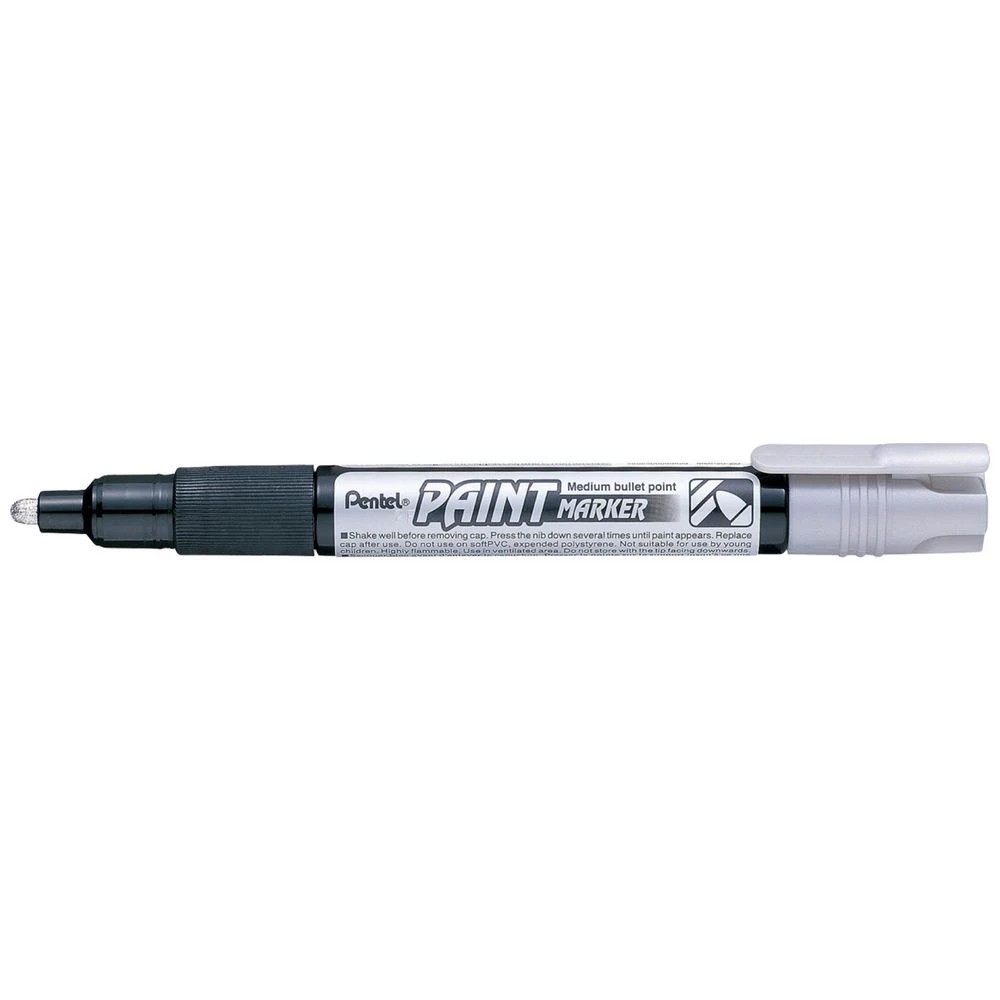 1 Pentel MMP20 Paint Marker Silver, 1 of 4