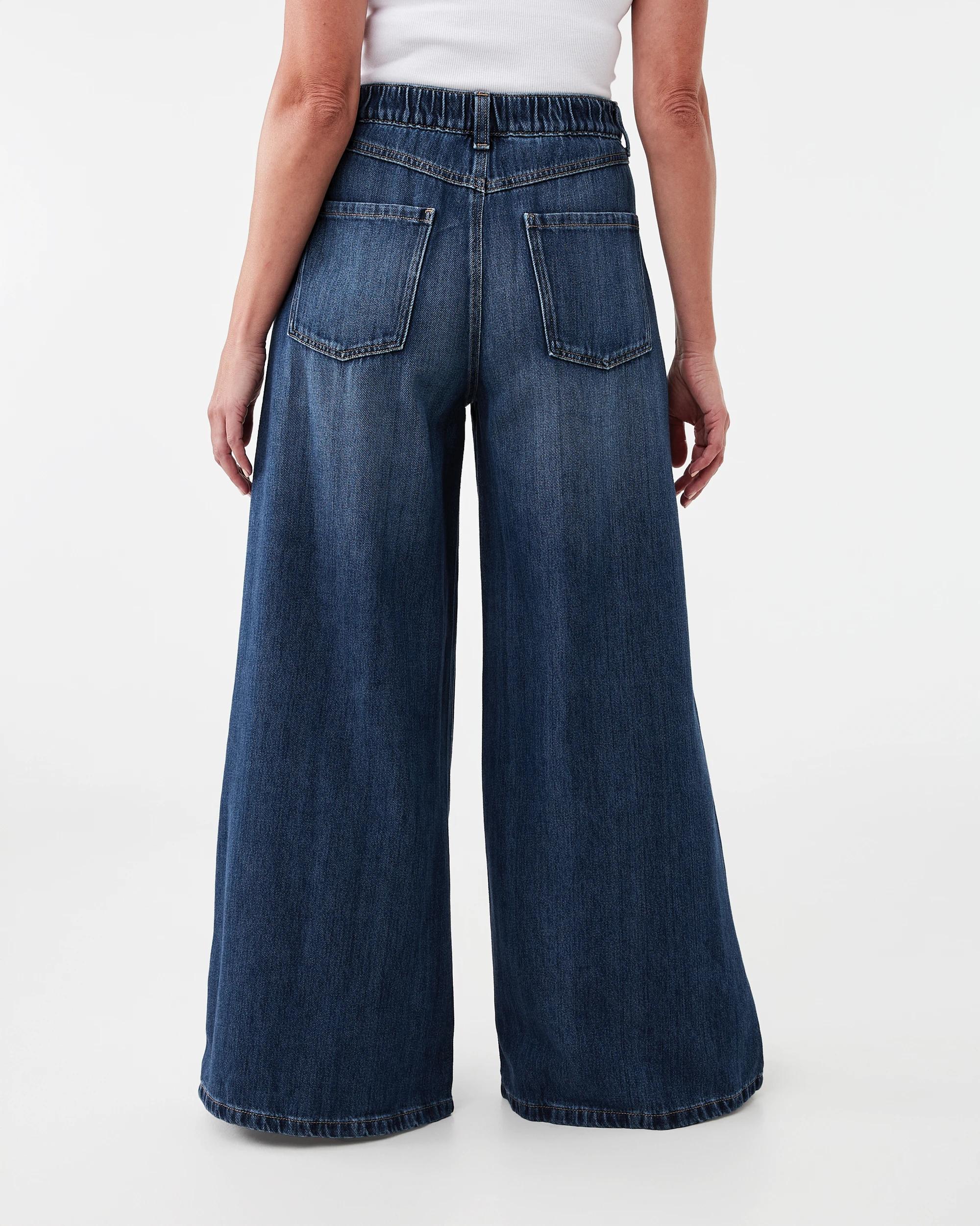 4 Palazzo Jeans Dark Wash, 4 of 8