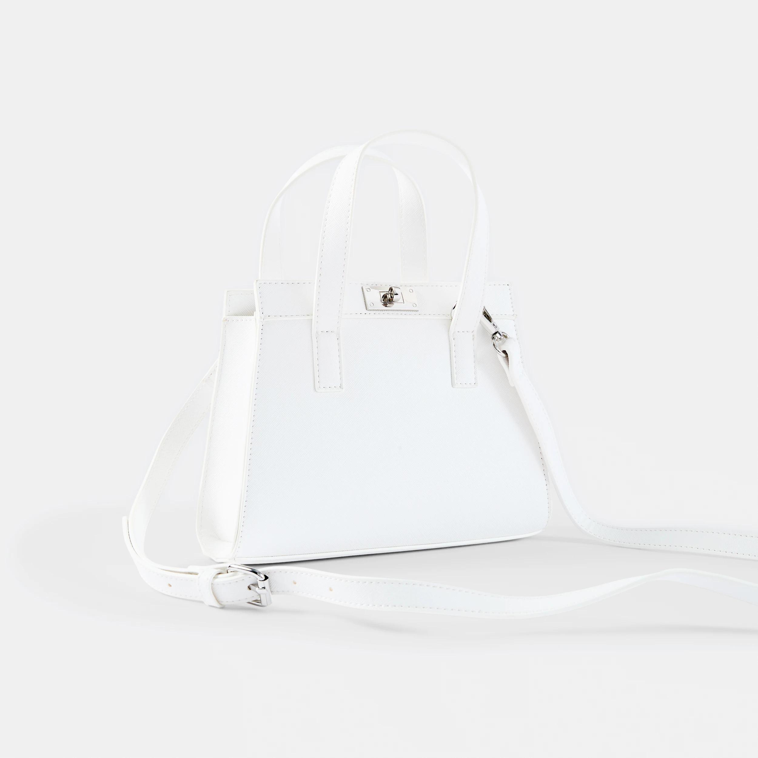 4 Top Handle Crossbody Bag White, 4 of 6