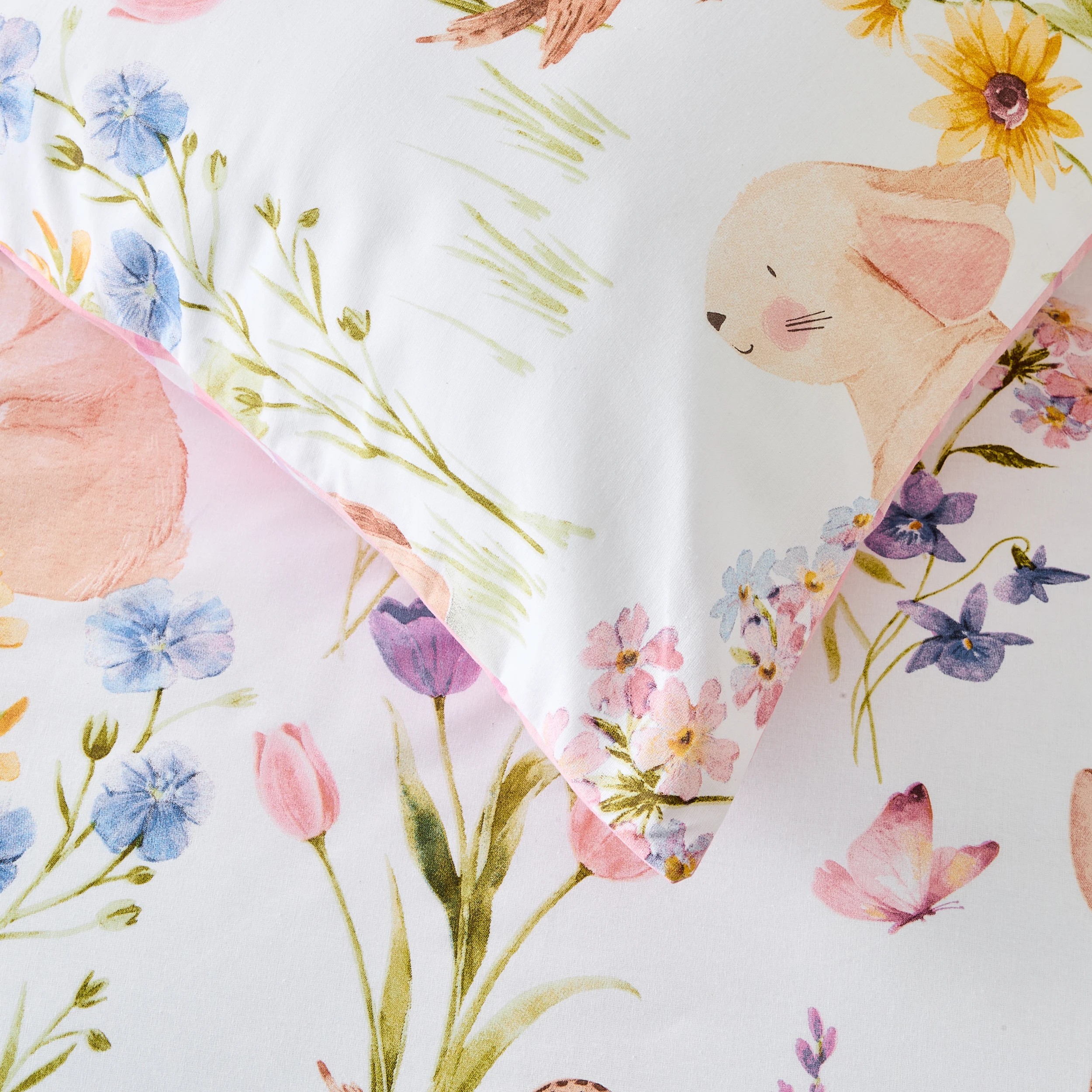 4 Woodlands Cotton Rich Reversible Quilt Cover Set - Single Bed, 4 of 7