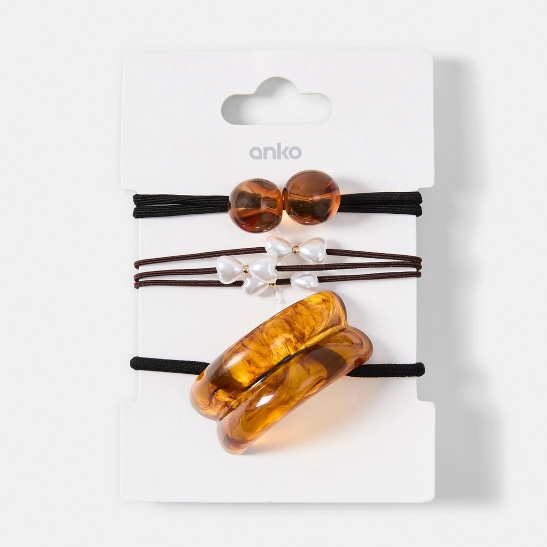 4 3 Pack Acrylic Hair Ties, 4 of 4