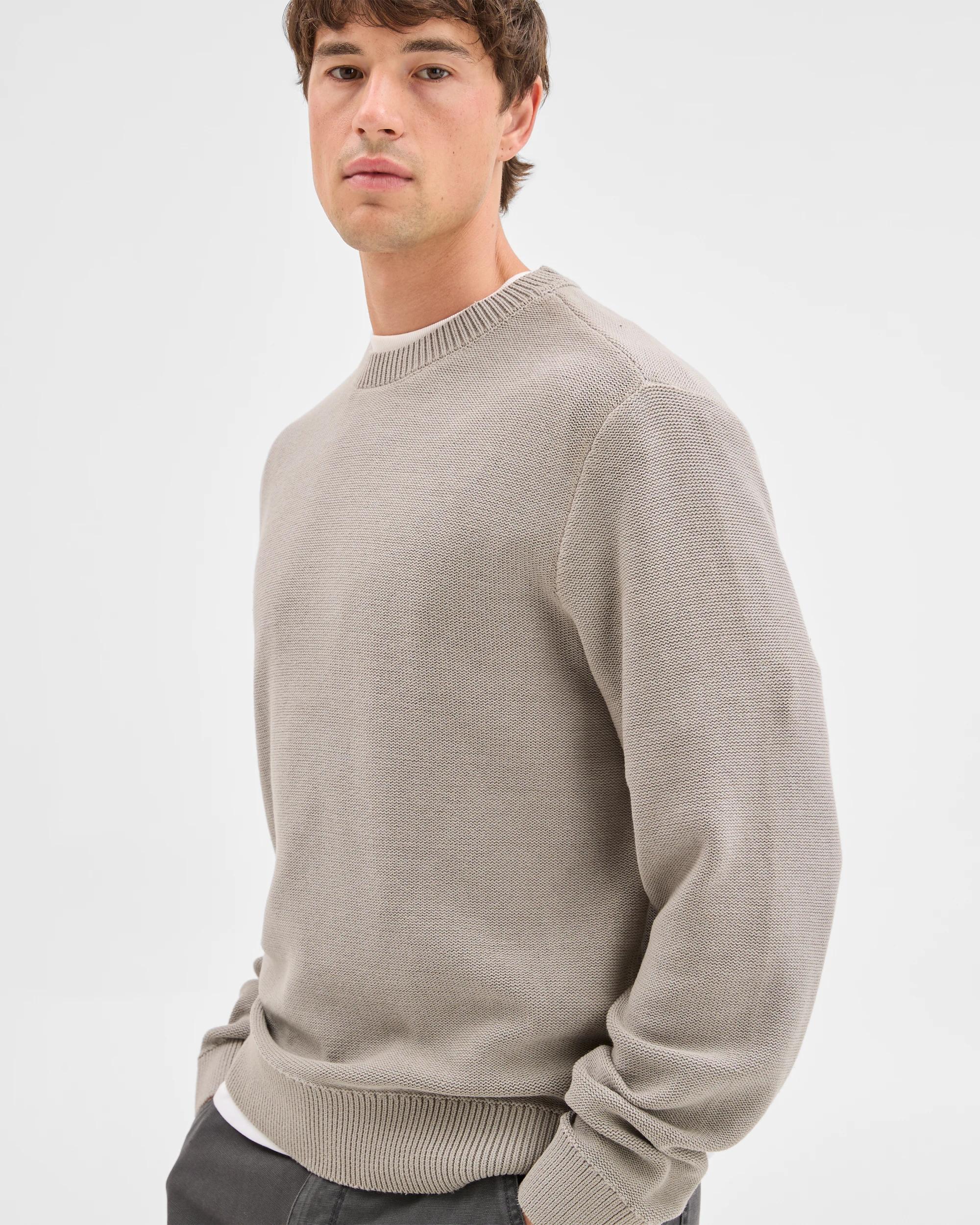 3 Commons Australian Cotton Oversized Knit Jumper WORN SAND, 3 of 6