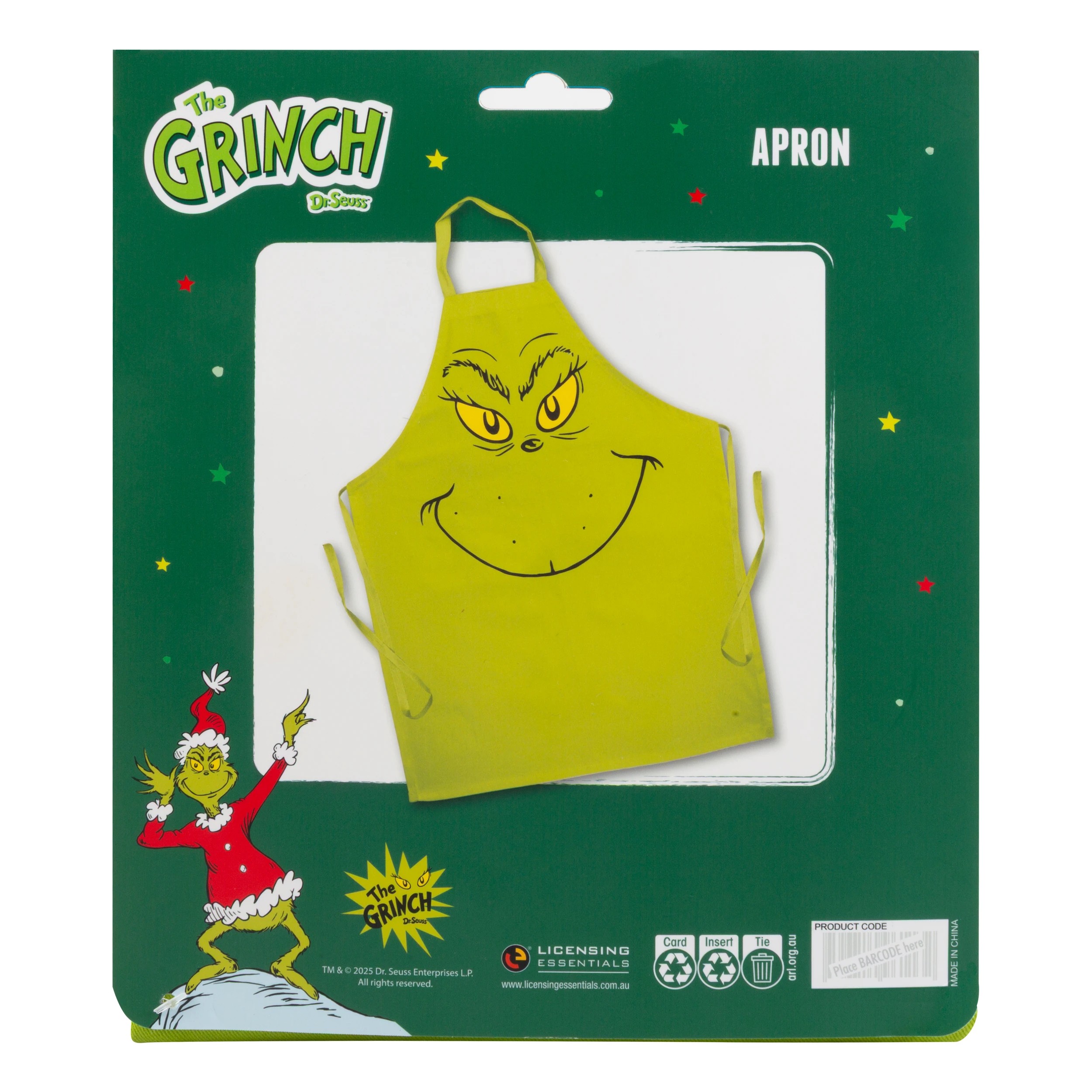 1 The Grinch Apron, 1 of 3