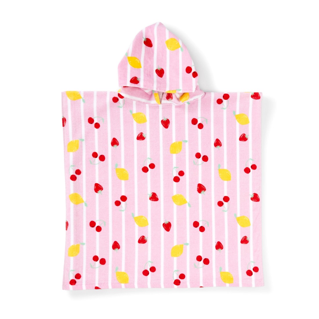 4 Kids Hooded Cotton Beach Towel - Fruits, 4 of 5