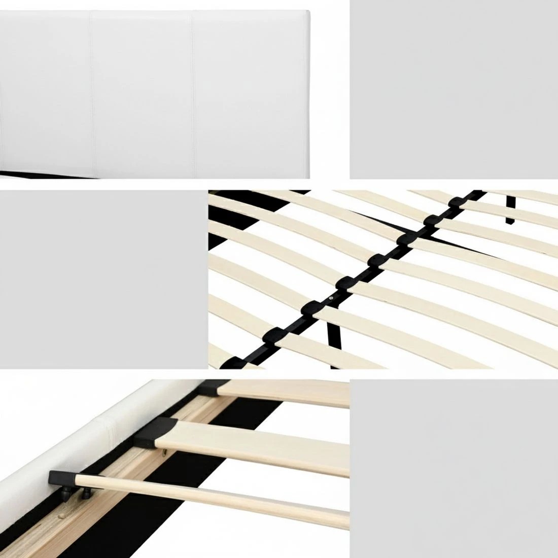 6 Artiss Bed Frame Queen Size  NEO - White, 6 of 7