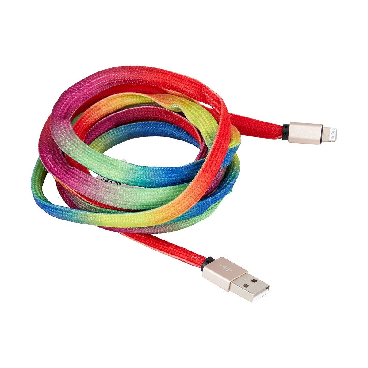 3 Lightning Cable - 2m Rainbow Rope, 3 of 4