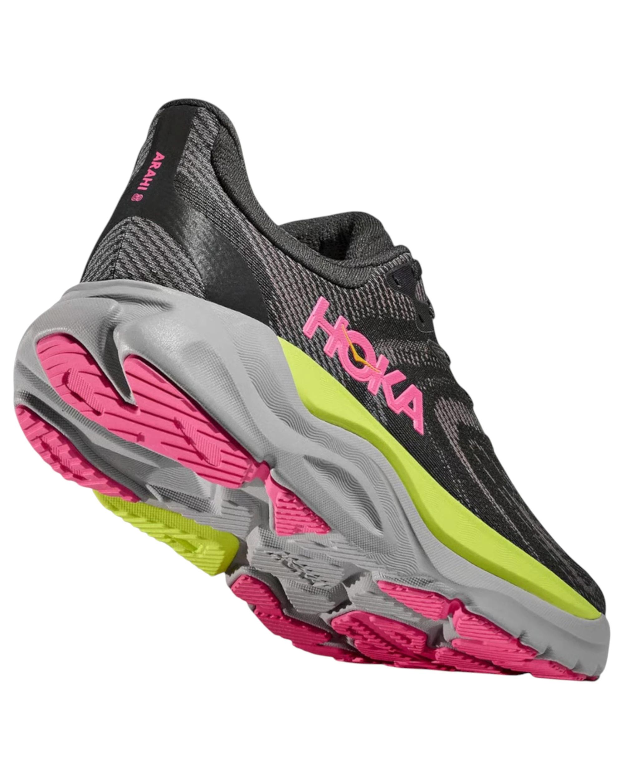 5 Hoka Womens Arahi 8 Athletic Running Shoes CHARCOAL GREY, 5 of 7
