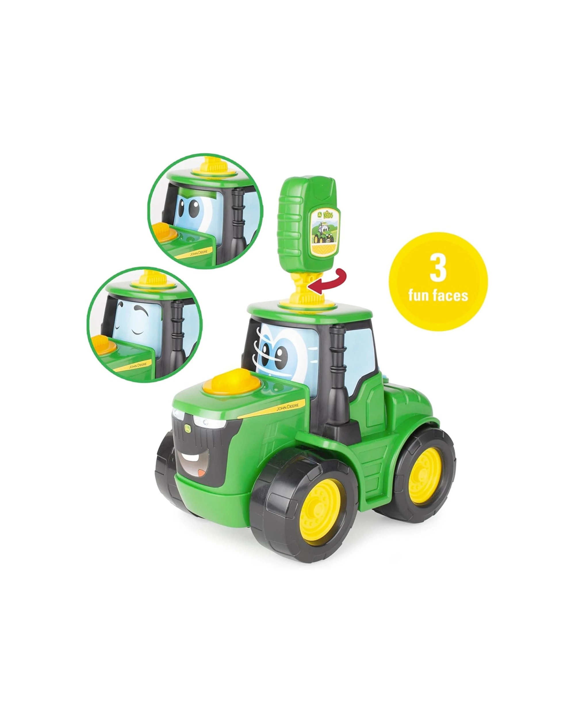 3 John Deere Key N Go Johnny Tractor Interactive Kids Toy Engaging Play Features Interactive Fun - Multi, 3 of 6