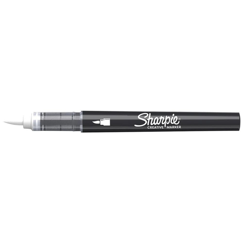 1 Sharpie Creative Acrylic Brush Marker White, 1 of 6