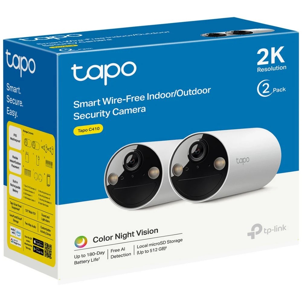 2 TP-Link Tapo C410 Security WiFi Camera 2 Pack, 2 of 2