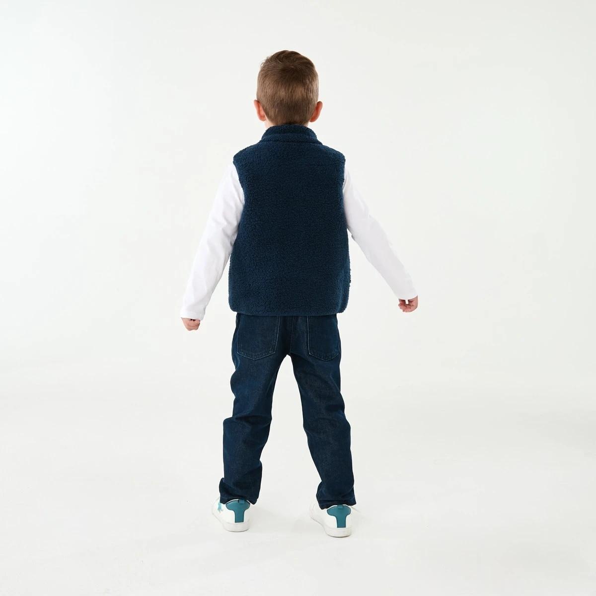 8 Sherpa Vest Dress Navy, 8 of 10
