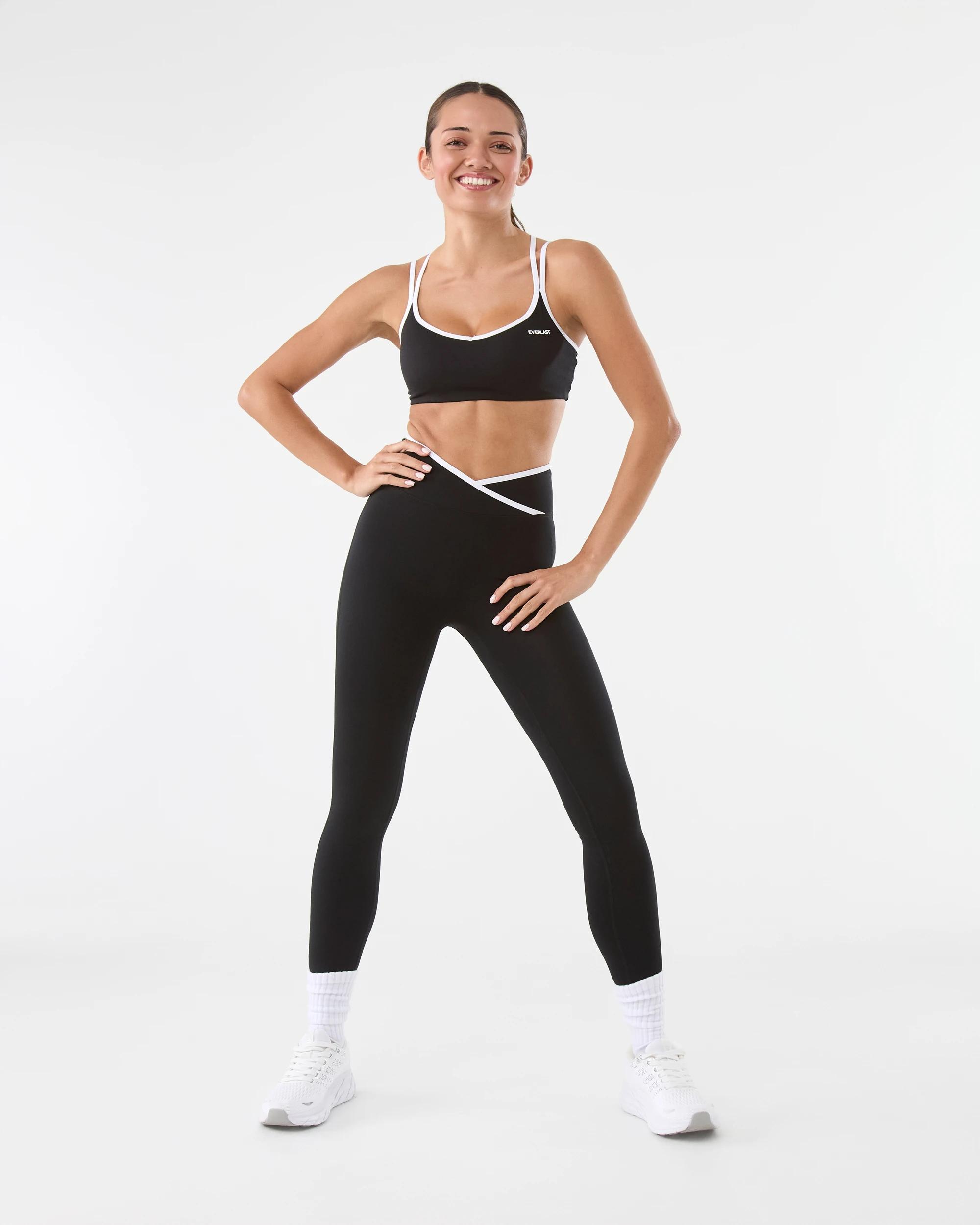 2 Everlast Womens Strappy Sports Bra Black, 2 of 8