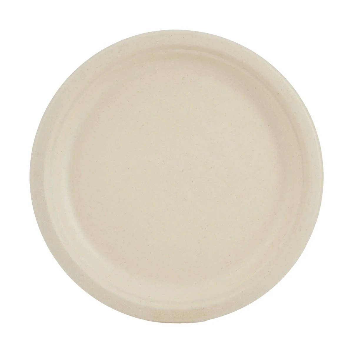 1 12 Pack Sugarcane Pulp Round Plates, 1 of 7