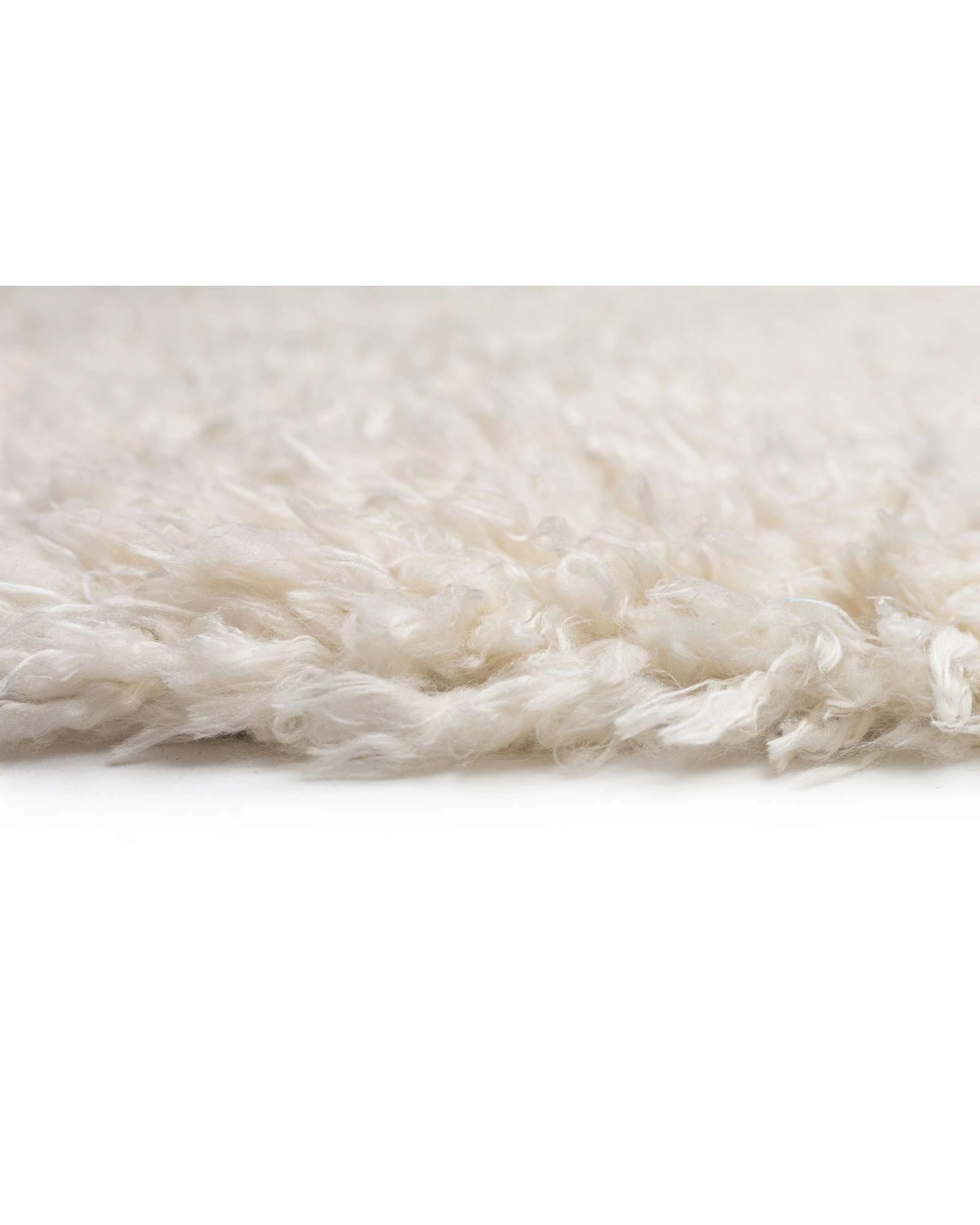 8 Loopsie Tamale Shag Round Rug-240cm x 240cm - White, 8 of 8