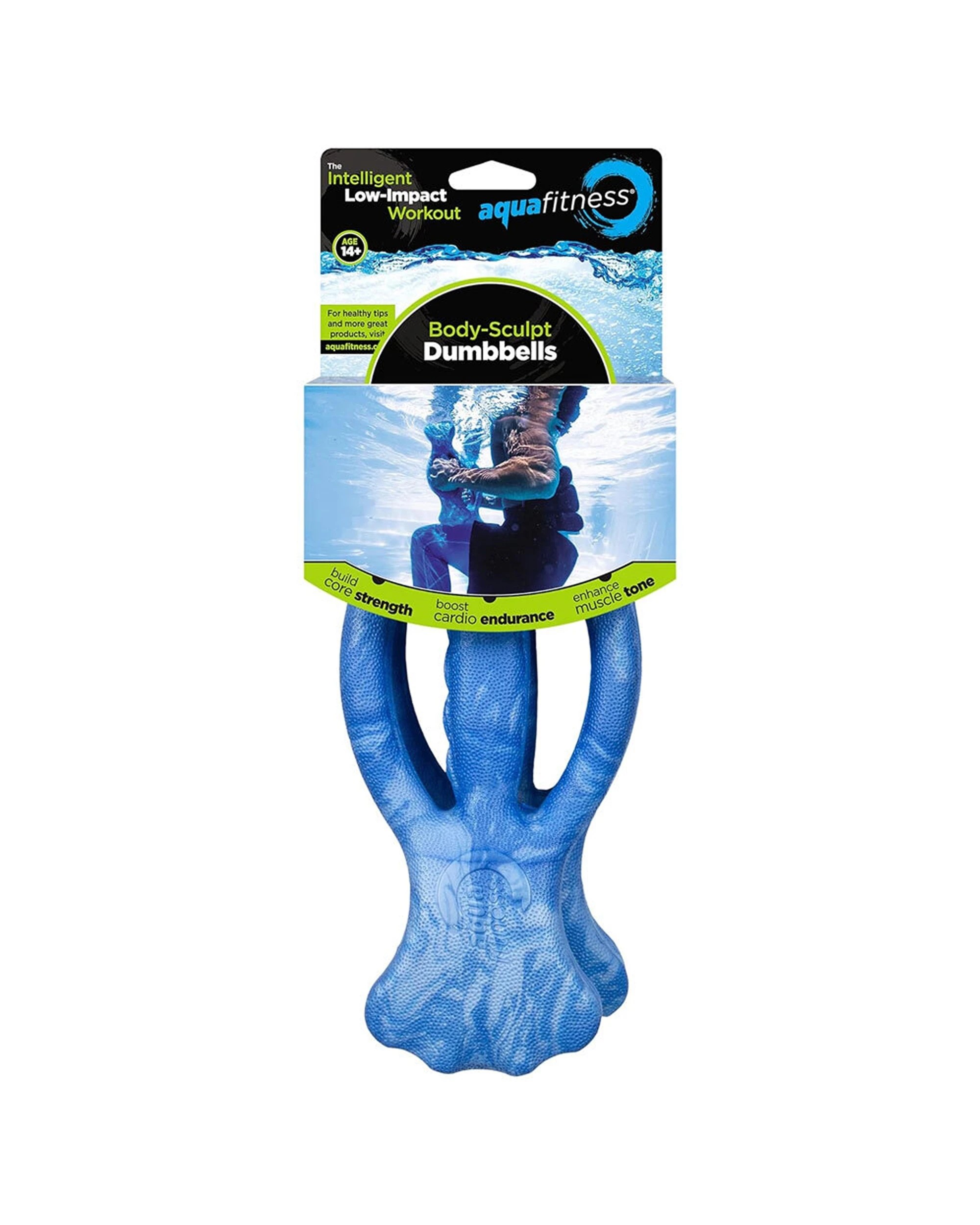 2 AQUA LEISURE 2pc Aqua Water Dumbbells Set Pool Workout Equipment Foam - Multi, 2 of 3