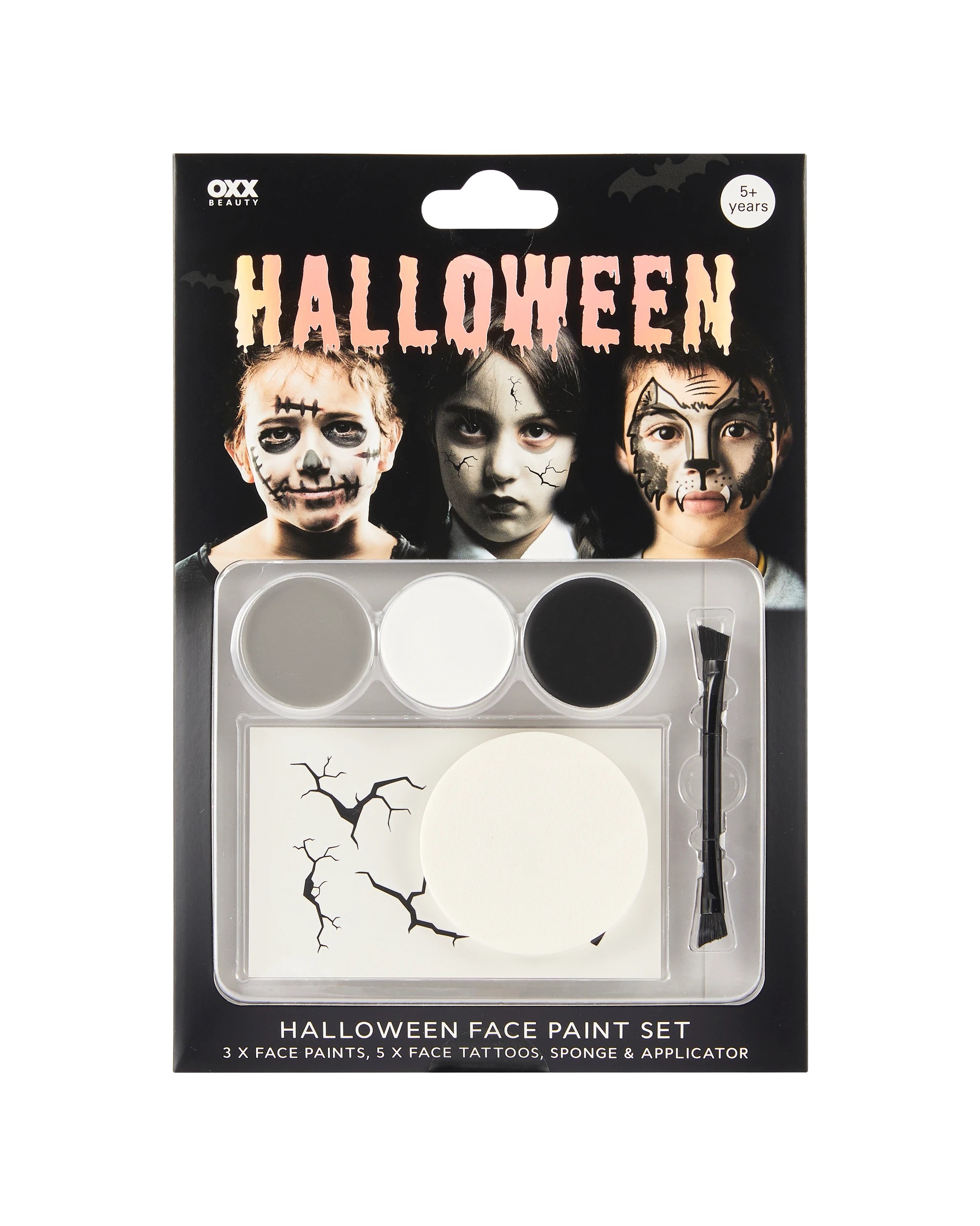 1 OXX Beauty 10 Piece Halloween Face Paint Set, 1 of 5