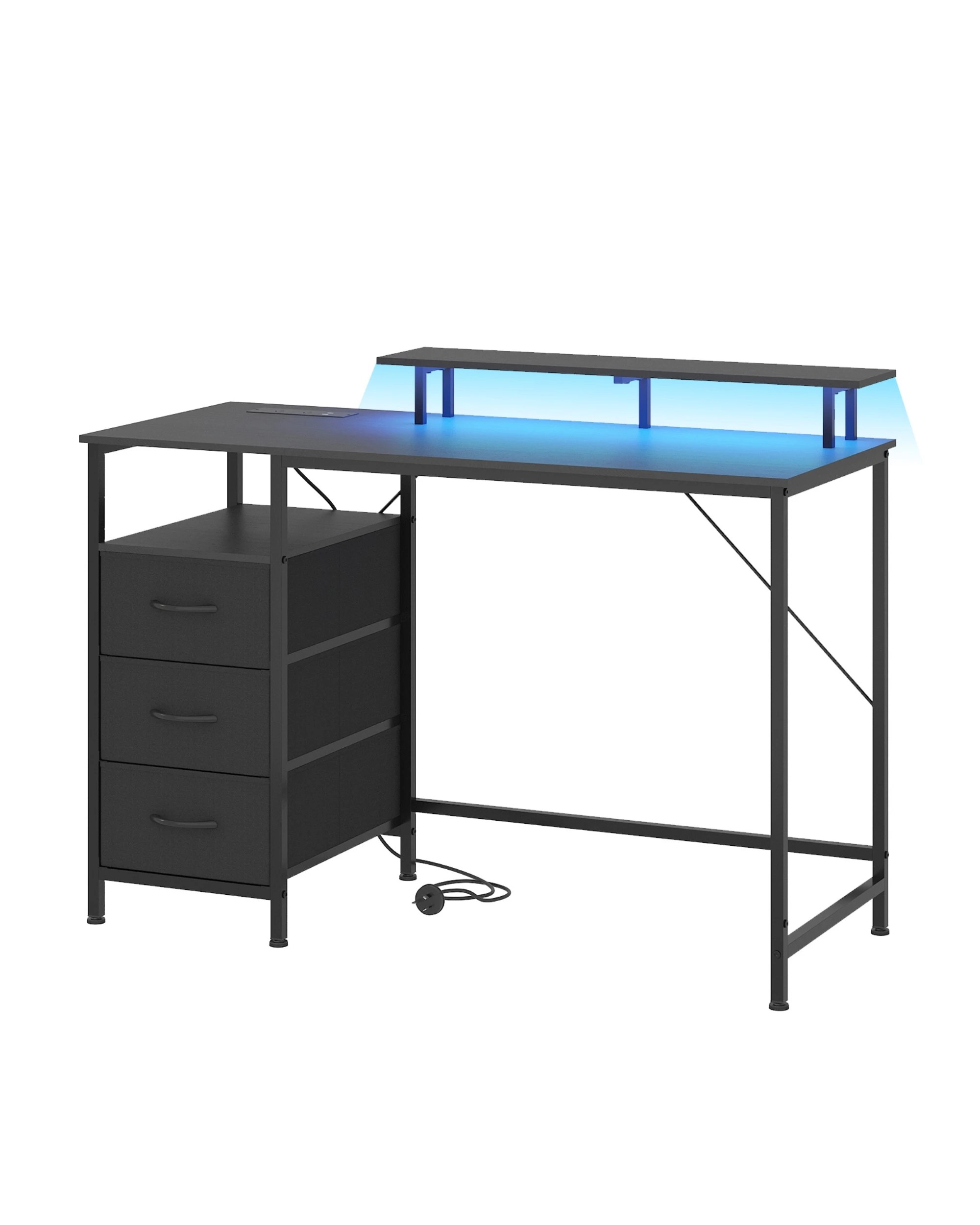 1 Advwin 120cm Computer Desk Reversible Gaming Desk Computer Table Gaming Table Study Desk for Home Office Workstation, 1 of 9