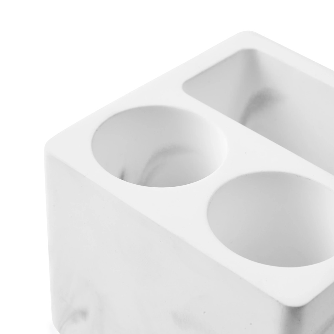 6 Marble Look Toothbrush Holder and Tray, 6 of 8